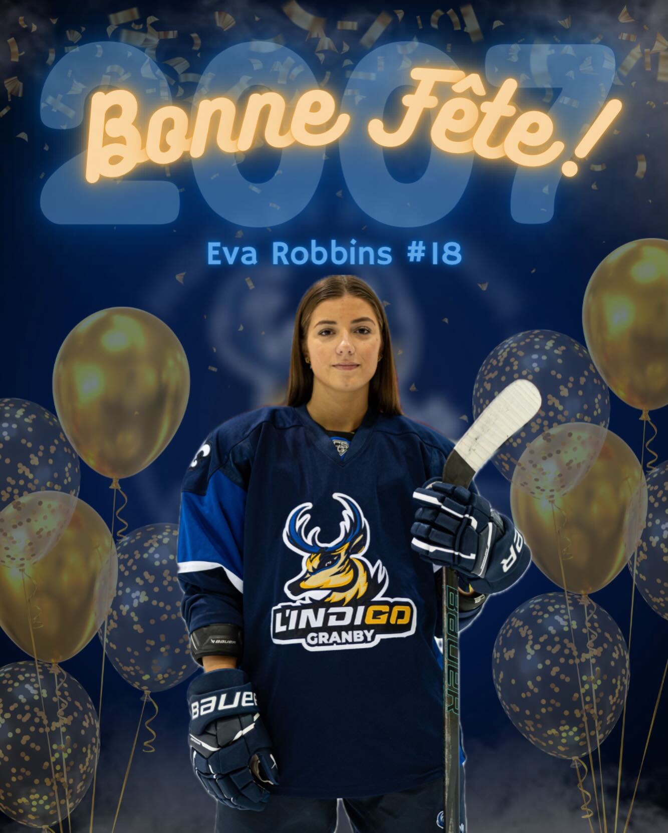 L’indigo - 🎉💙 Bonne fête Eva Robbins #18! 💙🎉 Attaquante intense et ...