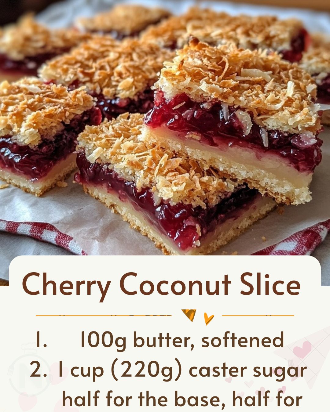 Nexus - 🍒🥥 Cherry Coconut Slice (Soft, Jammy & Old-Fashioned) Have you ...