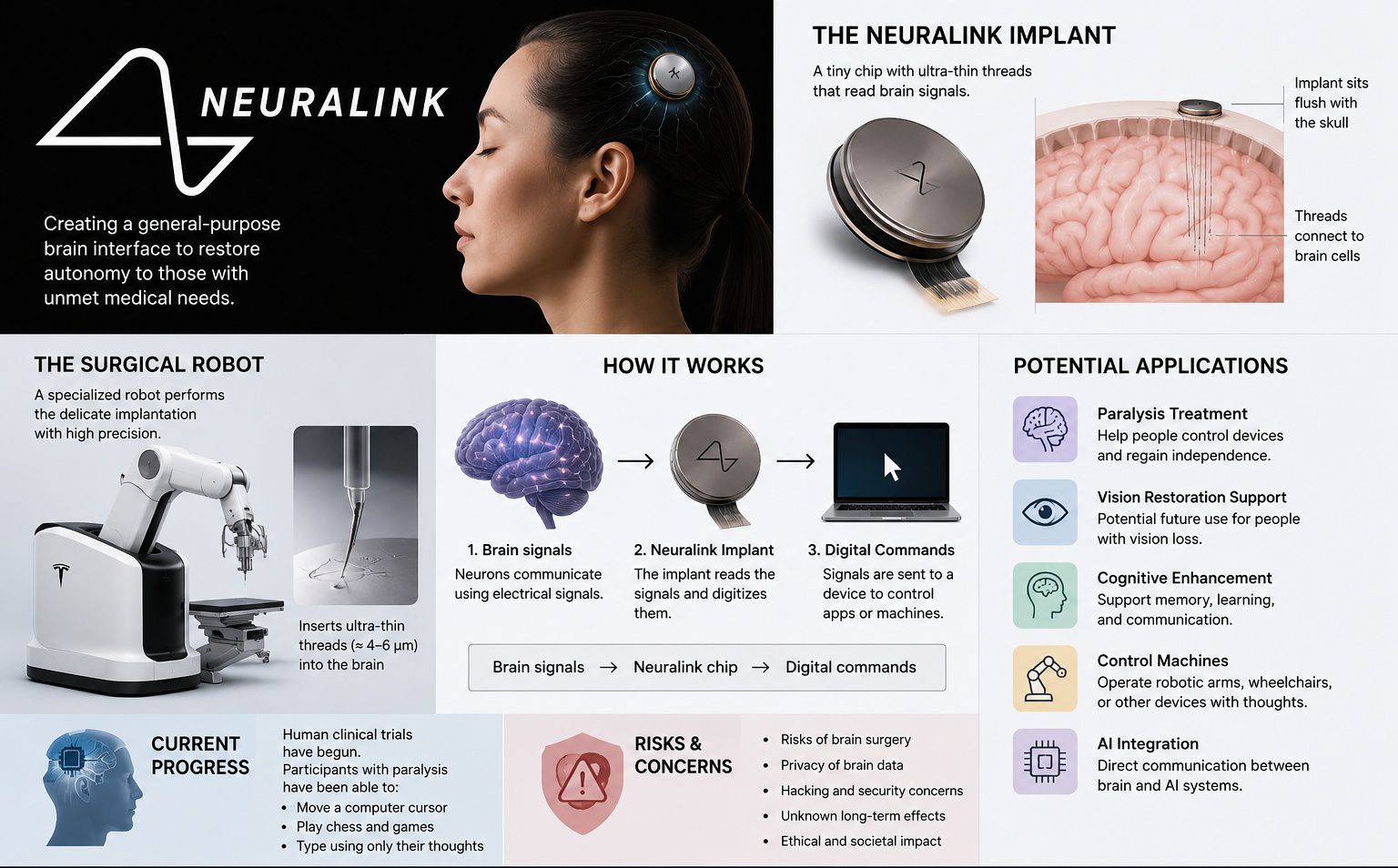 Brain-computer interfaces and neural implant effects