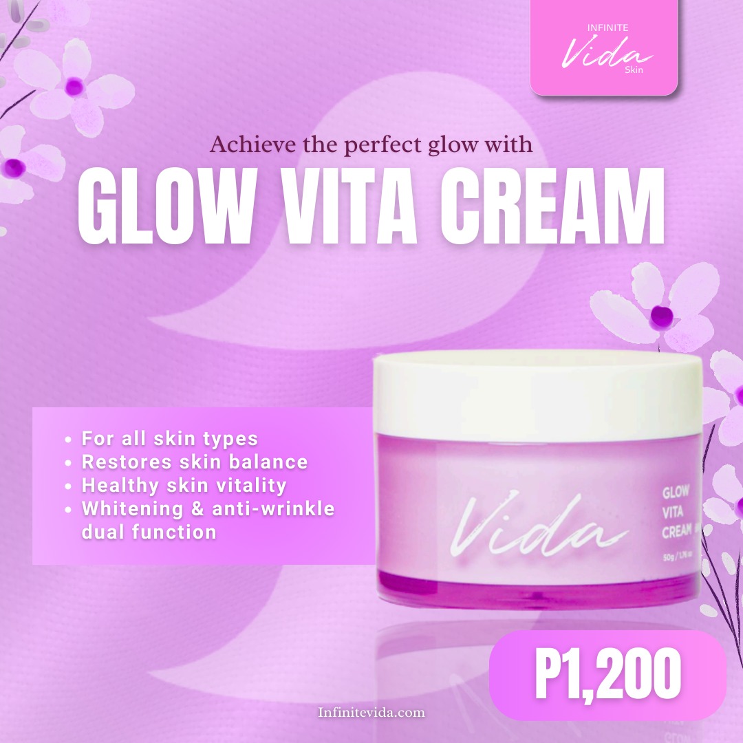vida glow glutathione ✨ Get the INFINITE SKIN VITA Cream for only ₱1,200 ✨ Restore harmony with a formula designed to balance oil and moisture for a healthy, vitalized glow. 🌸 Infused with Pack:Pack Of 2 HYDROXO 