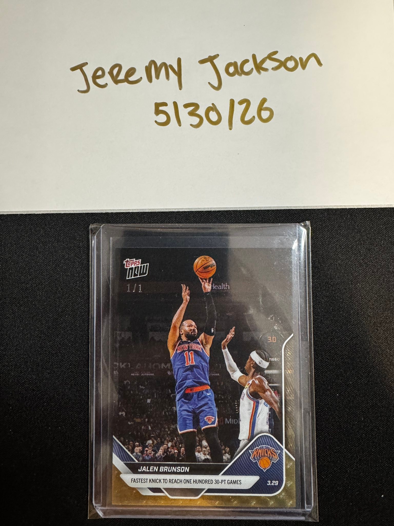 Jalen Brunson Ultraviolet PSA 10 card for sale