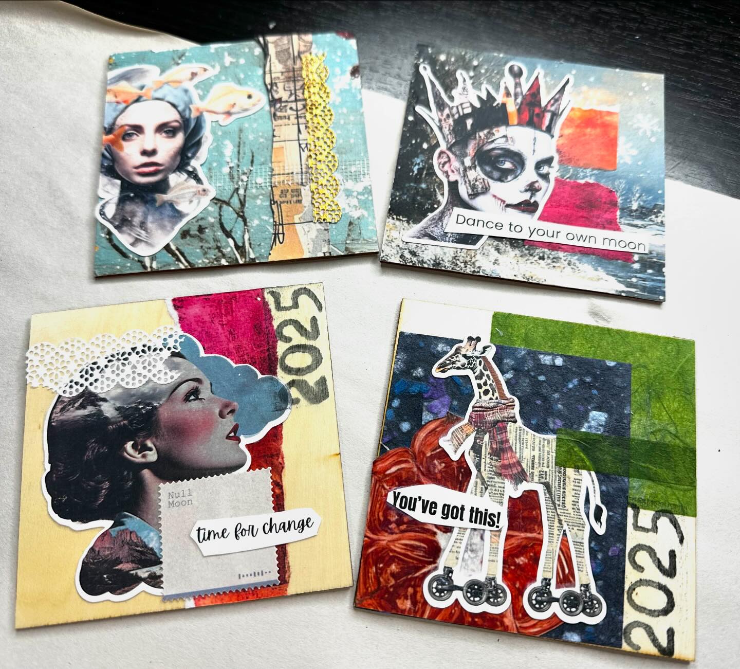 Collage - Using the new Paper Bites to make little collage along with ...