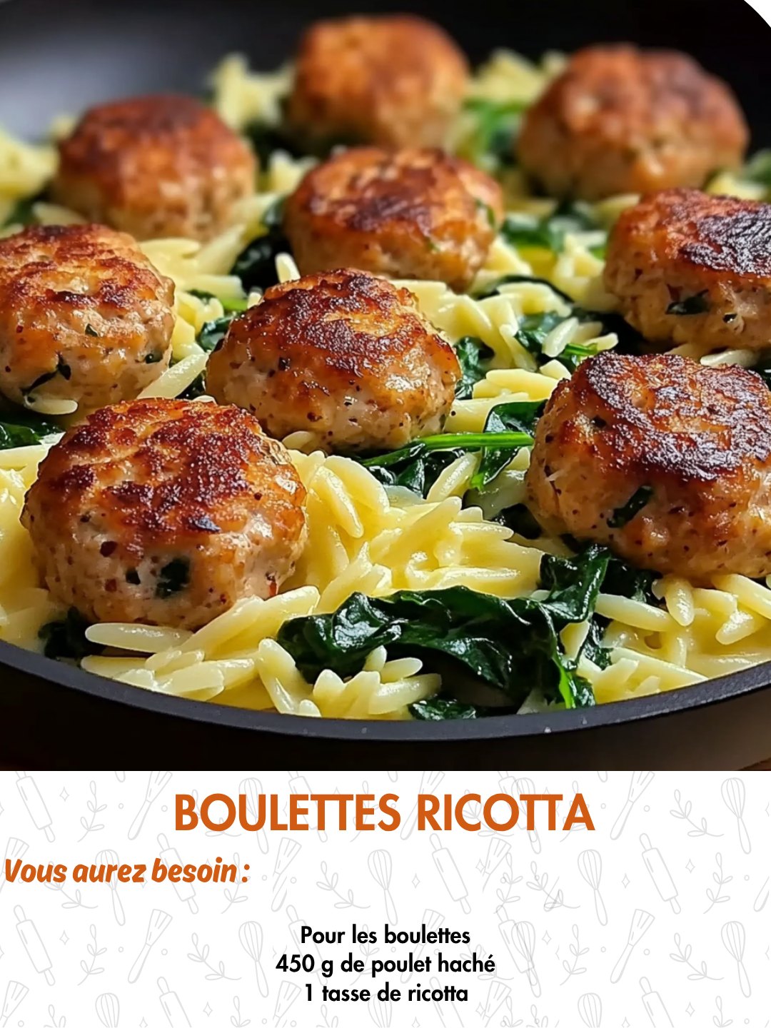 Boulettes de Poulet à la Ricotta et... - Cuisine avec Elise | Facebook