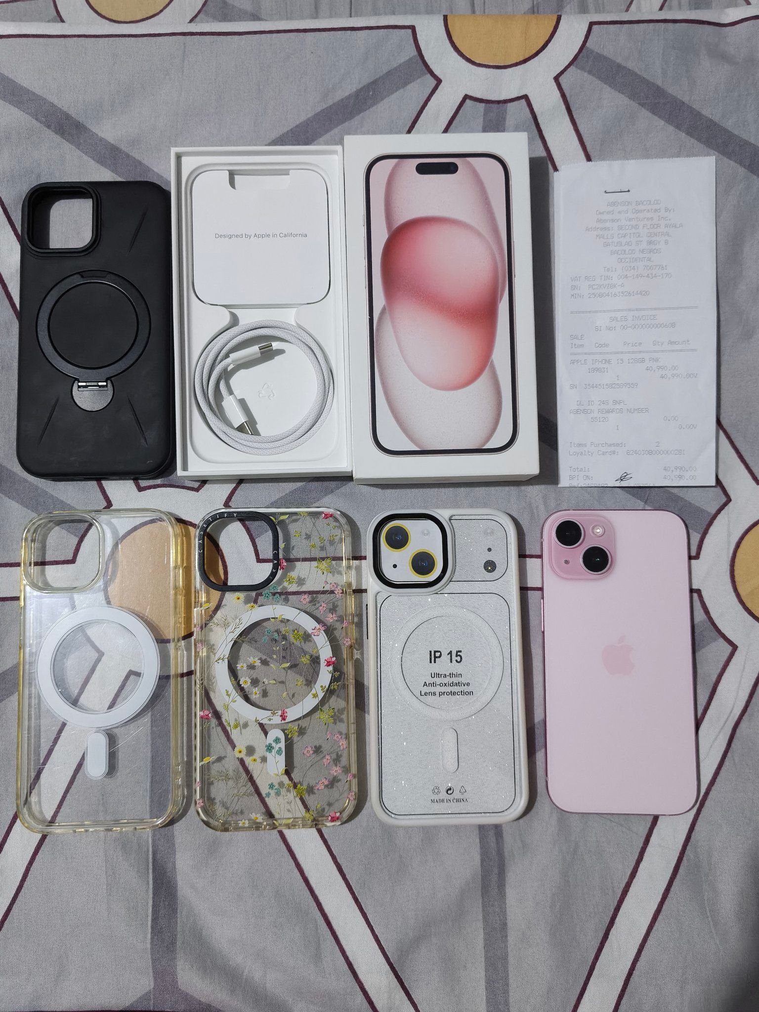 IPHONE 15 PINK ? MONTHS OLD UNDER APPLE WARRANTY WITH RECEIPT 