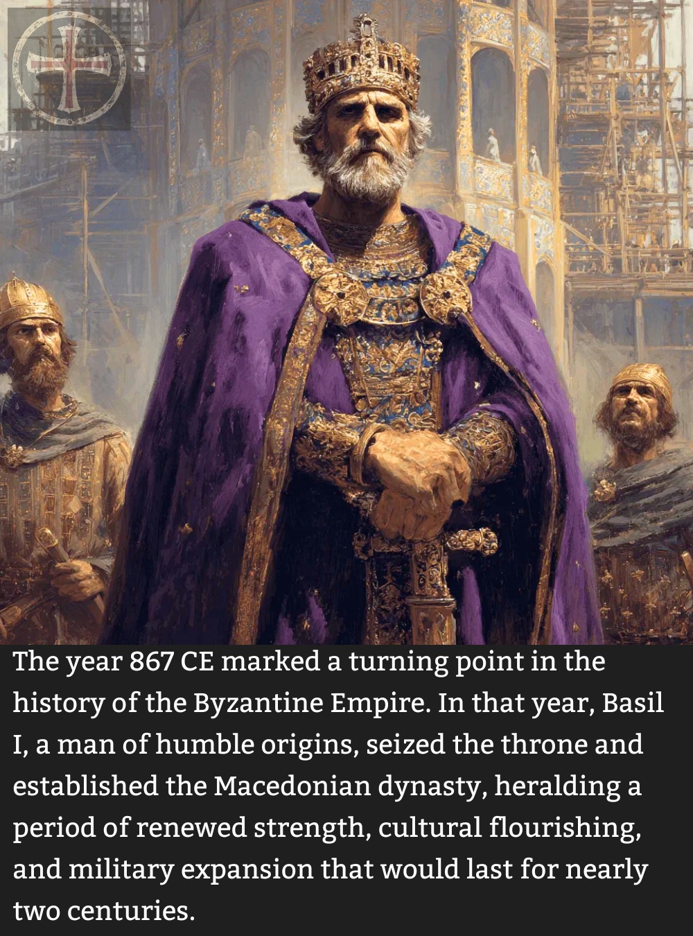 Basil I Founds The Macedonian Dynasty... - Dark Ages History | Facebook