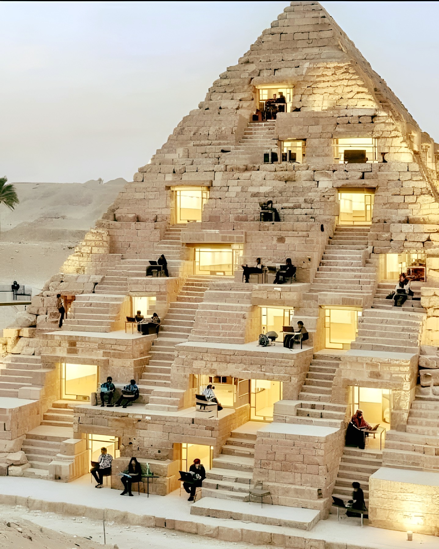 Retro Rewind - The Pyramid Cafe in Egypt offers a...