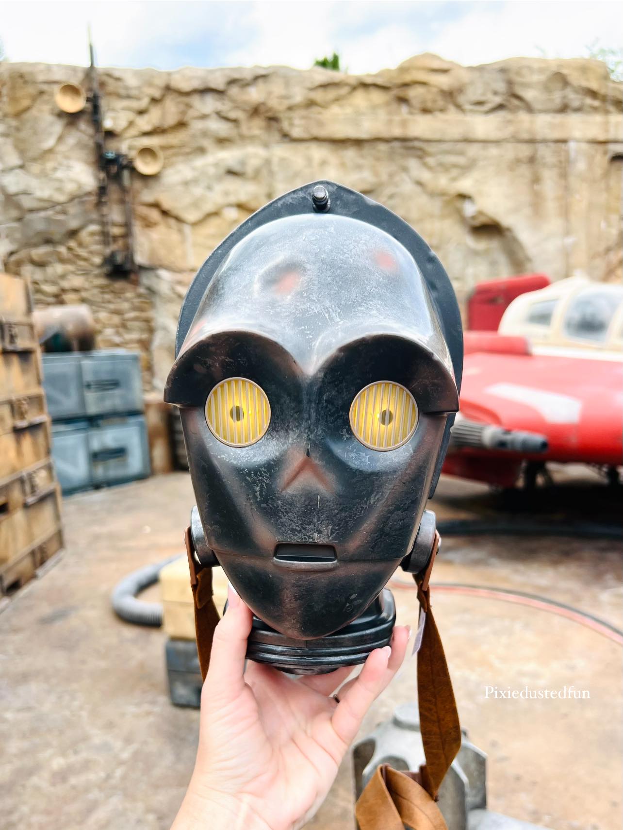 Salvaged Protocol Droid light up popcorn bucket at Disney's