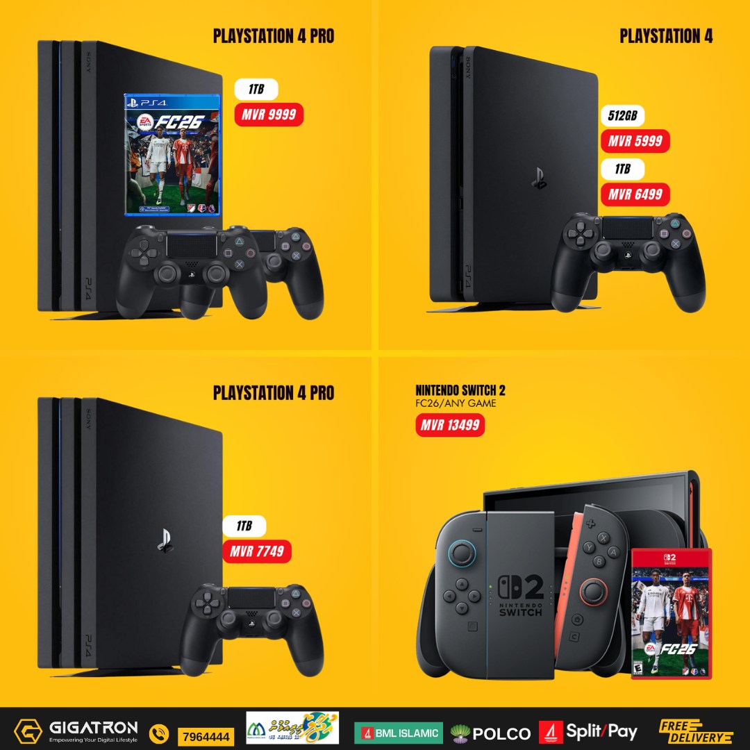 Gaming gear and accessories in Maldives starting from MVR 999