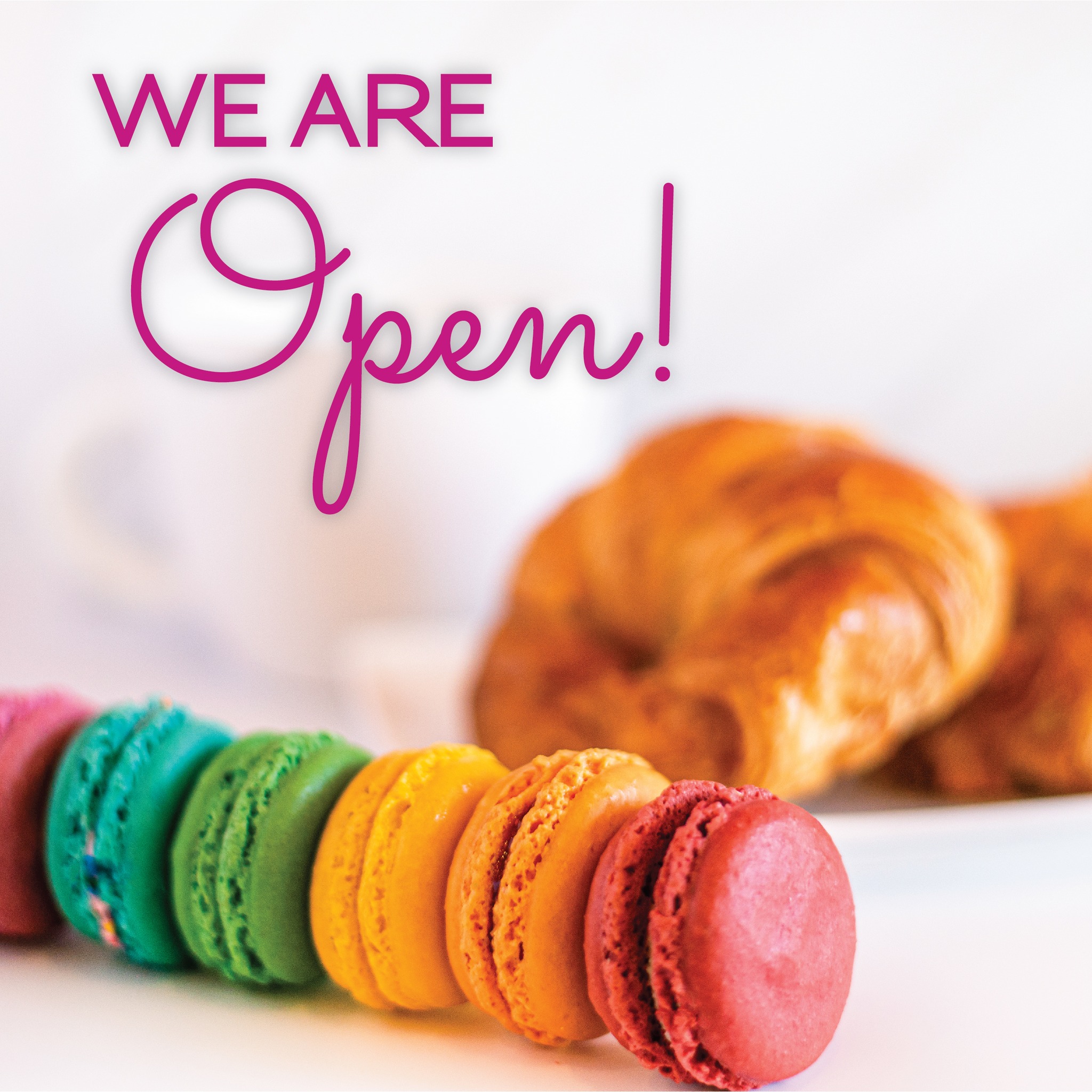 🎉🎉🎉 We’re Open! 🎉🎉🎉 Bonjour,... - Le Macaron Bethlehem