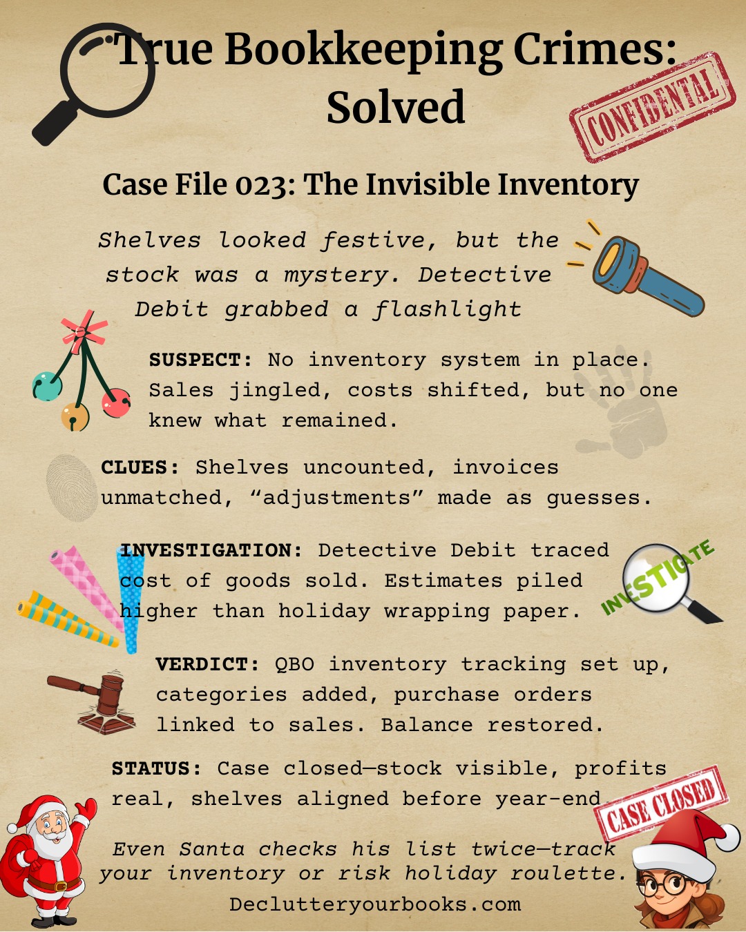 📁 Case File 023: The Invisible... - Declutter Your Books | Facebook
