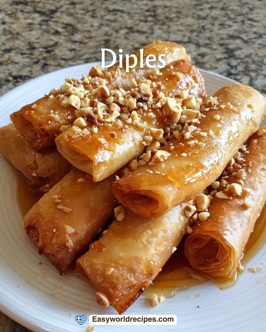 Greek Feast - 🍯 Diples 🇬🇷 Crispy rolled pastries soaked... | Facebook