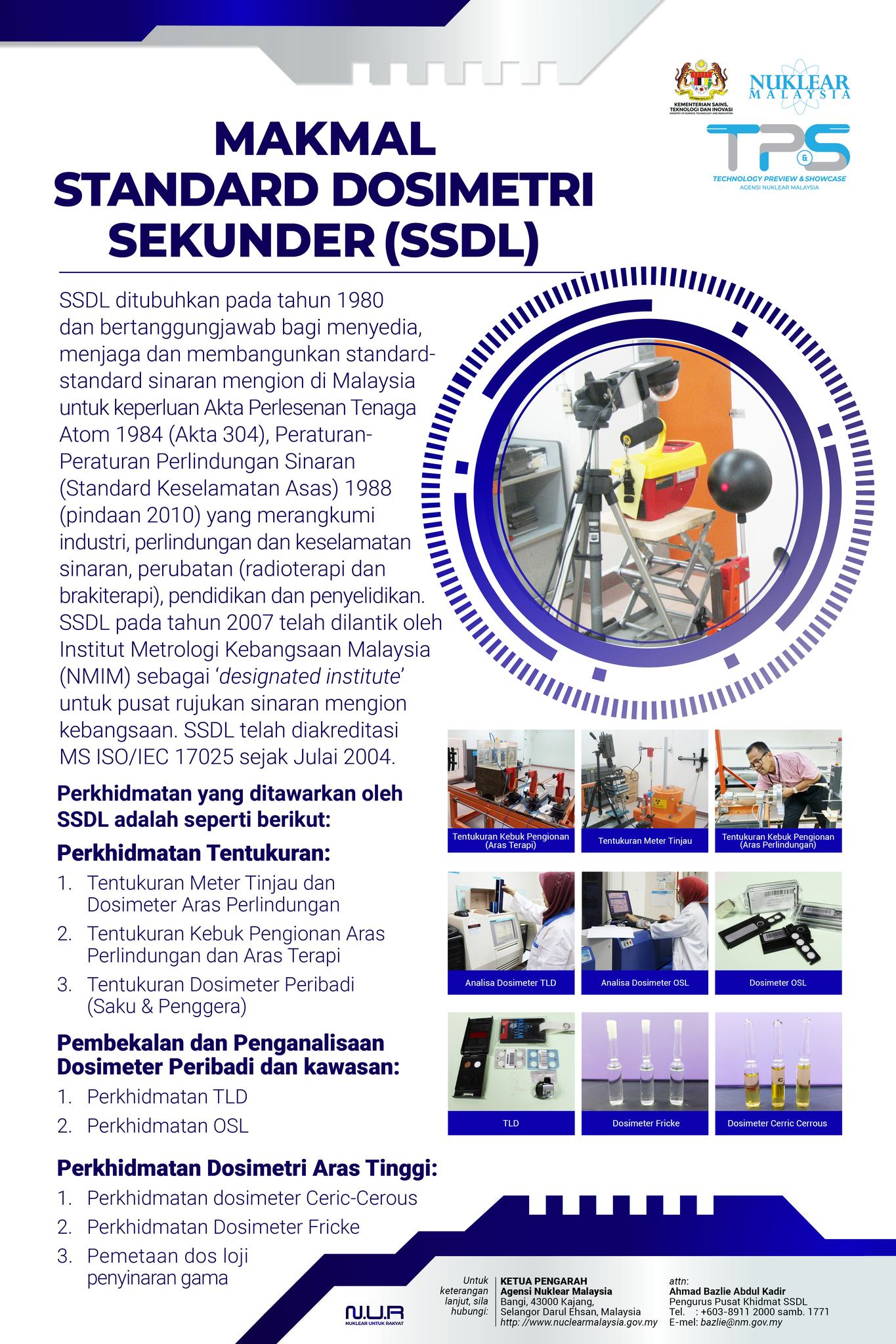 Agensi - SSDL merupakan pusat kebangsaan bagi penentukuran alat-alat ...