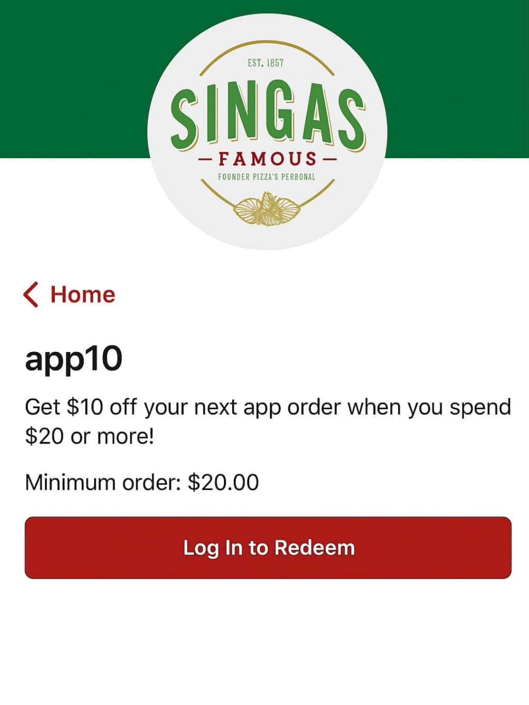 Singas Famous Pizza Catonsville, MD | Catonsville MD
