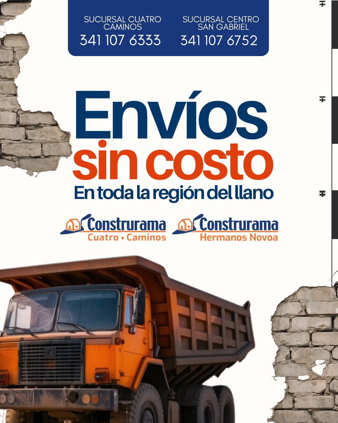 Construrama - ¡En Construrama, llevamos tus materiales hasta la puerta