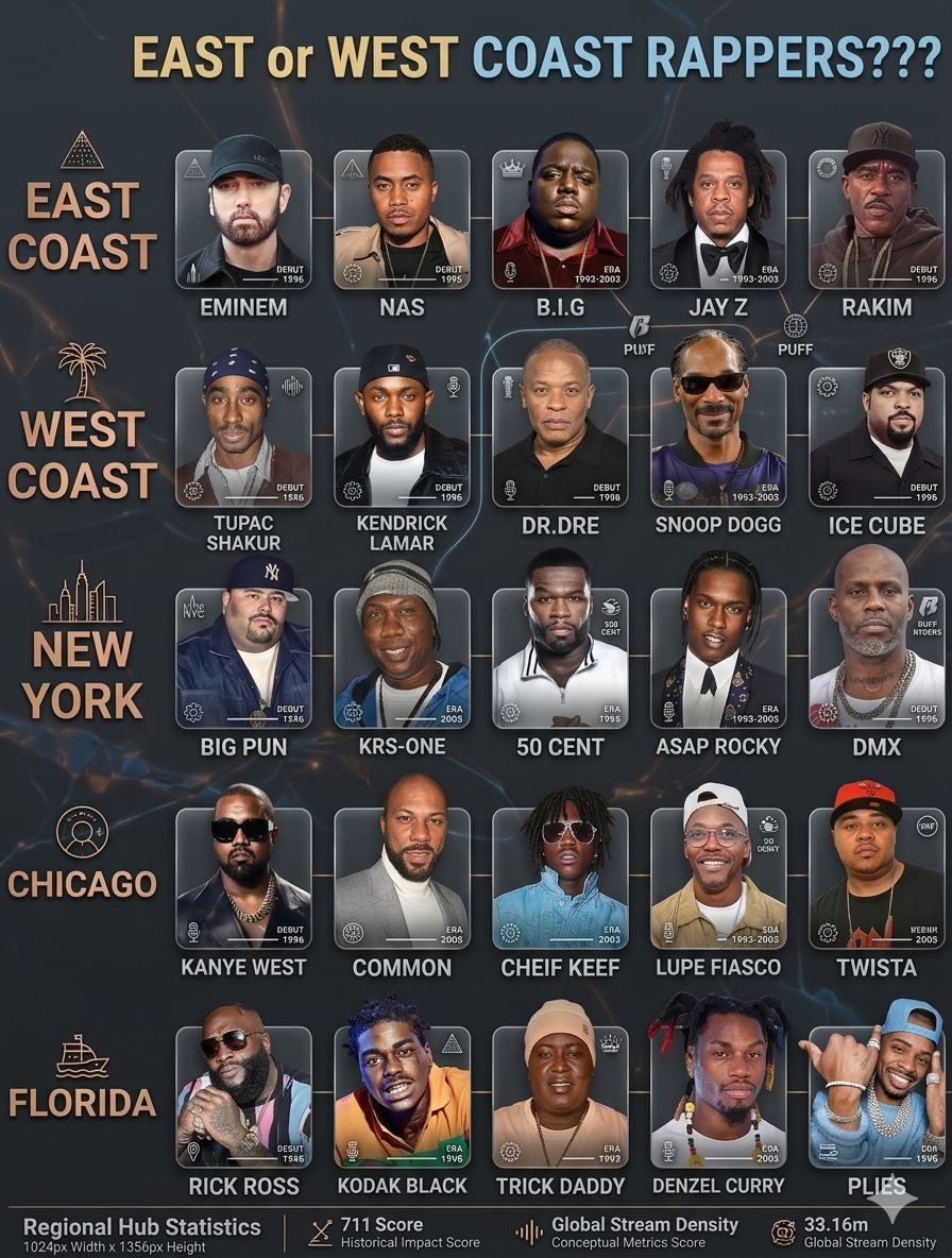 West coast represents the struggle and the hustle in music and culture