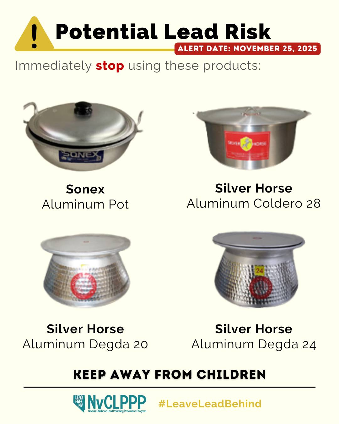 ⚠️... - Nevada Childhood Lead Poisoning Prevention Program | Facebook