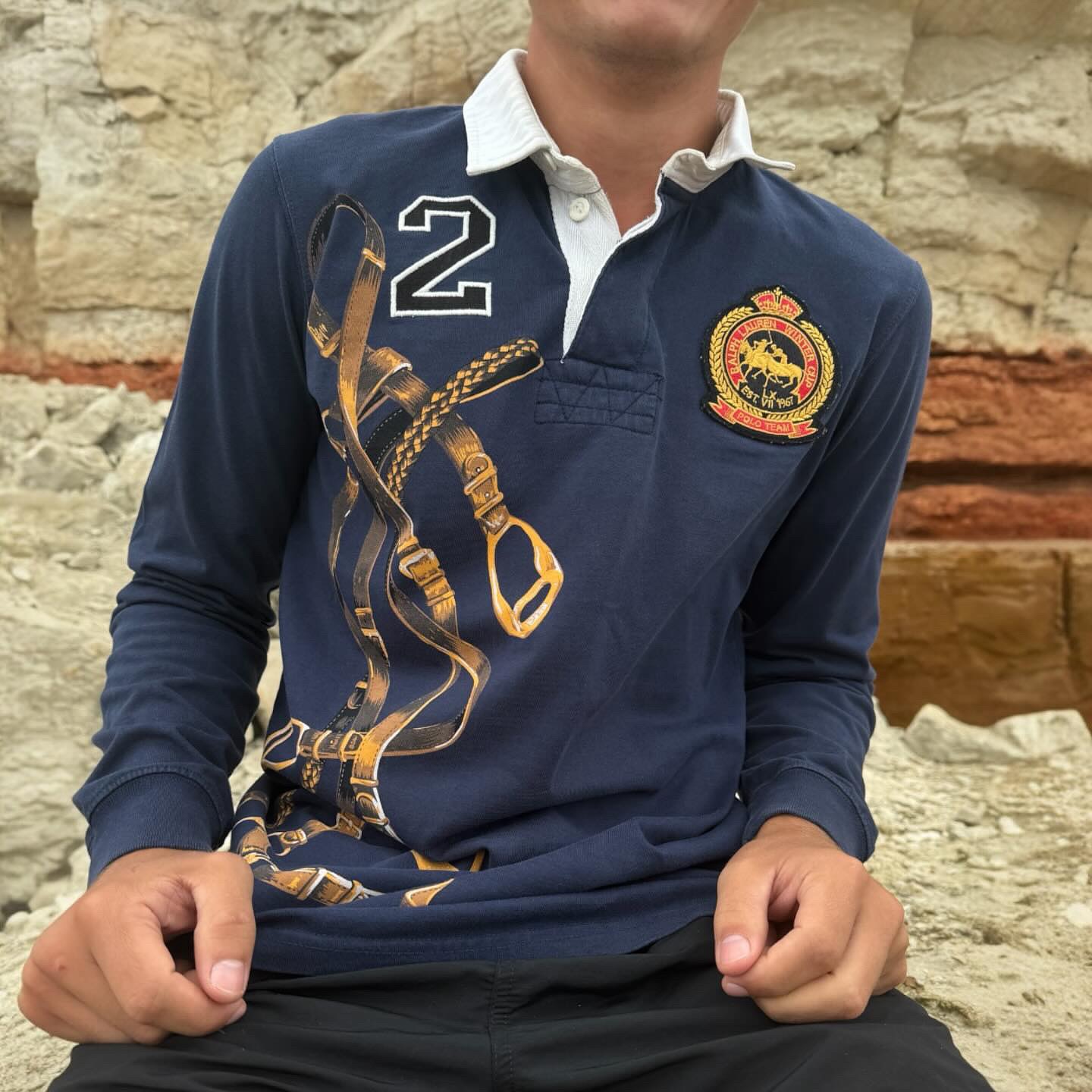 How amazing is this rare Ralph Lauren rugby shirt we have in stock