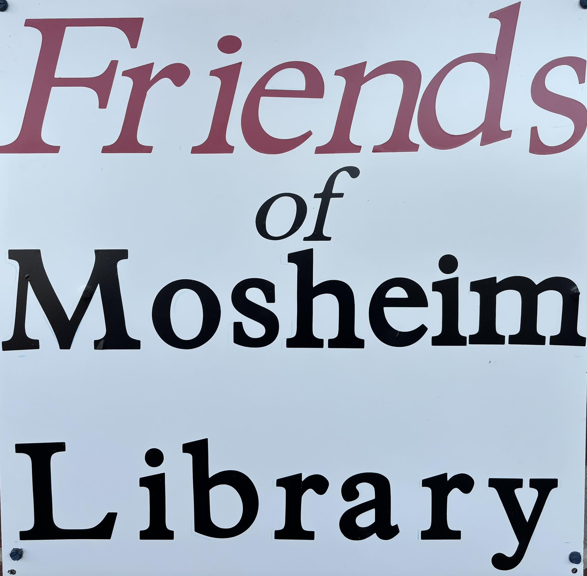 Friends of Mosheim Public Library
