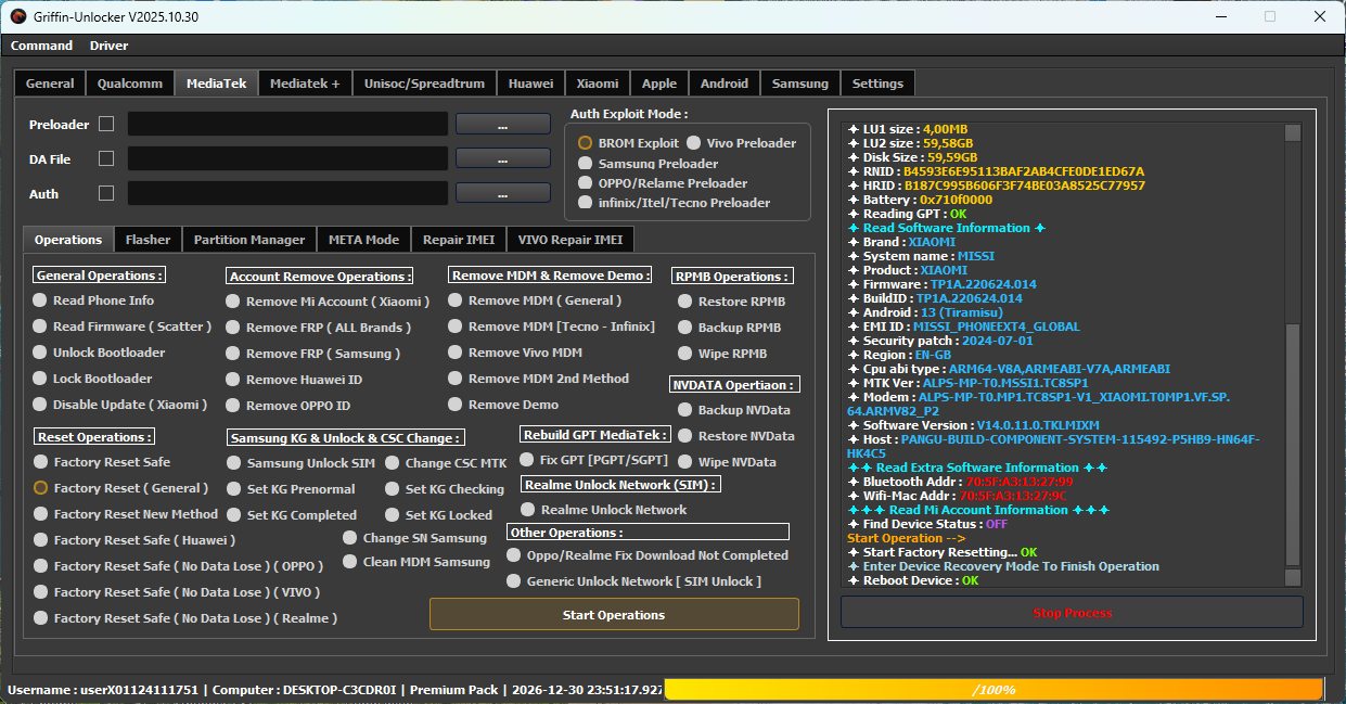 This Operation For ===> MTK... - Griffin-Unlocker Software | Facebook