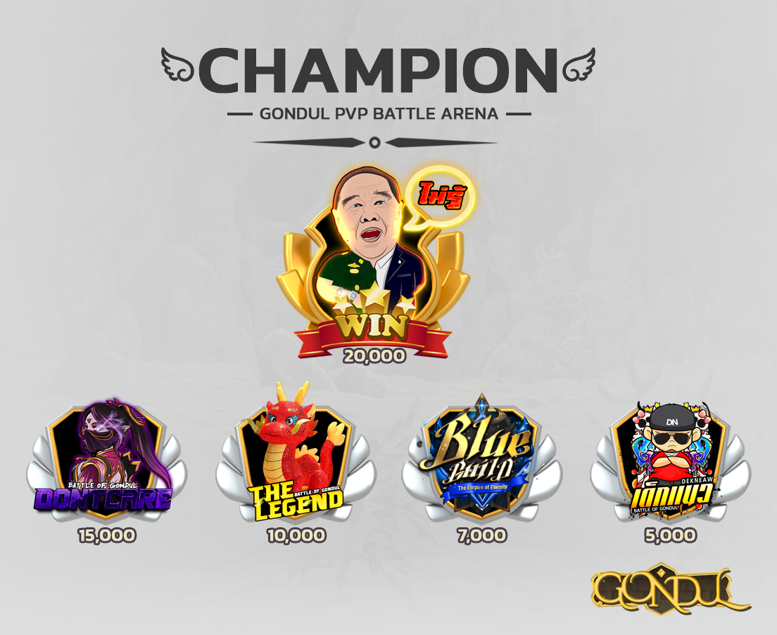 ⚔ประกาศผลรายการ PVP Arena... - Gondul : Mythology Ragnarok | Facebook