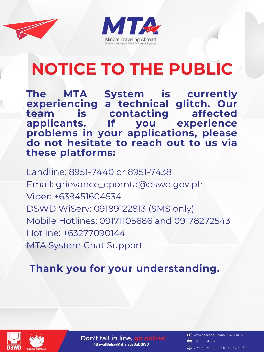 The MTA System is... - DSWD Minors Traveling Abroad - MTA | Facebook