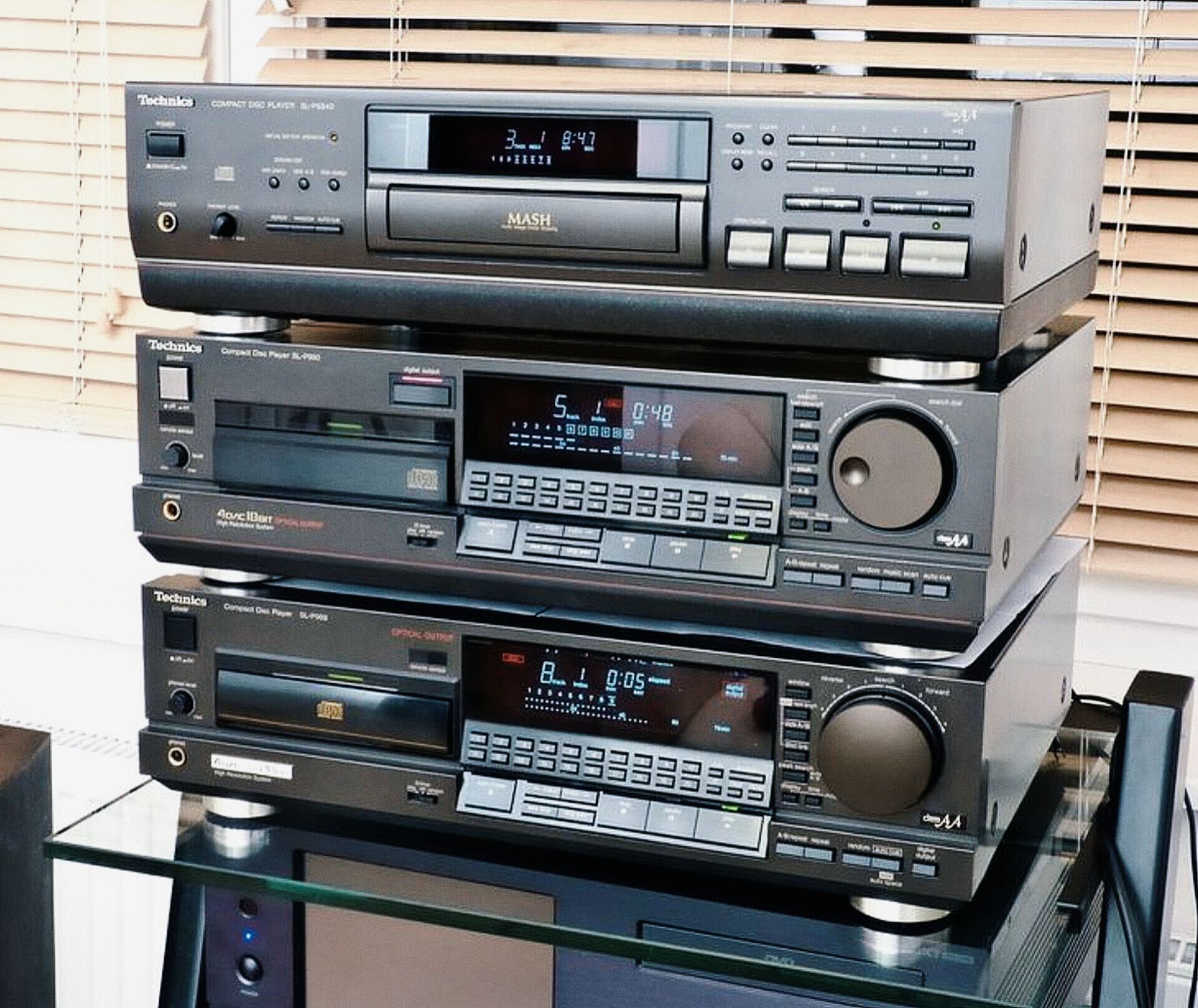 Vintage Technics CD players