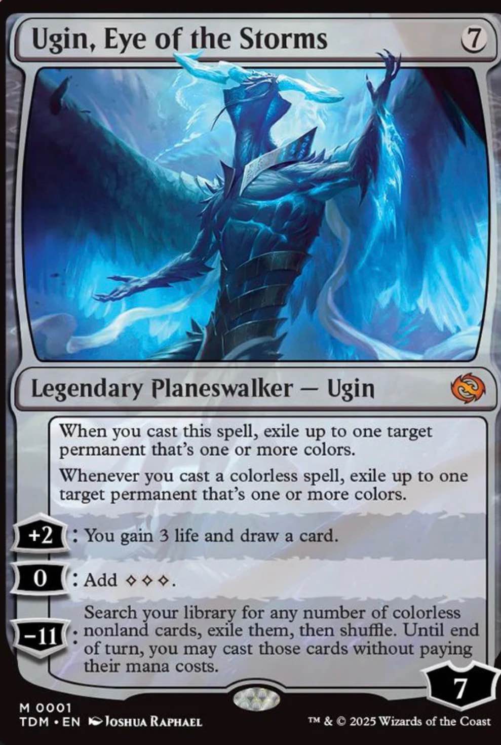 What is the price of a graded Ugin, Eye of the Storms Magic: the