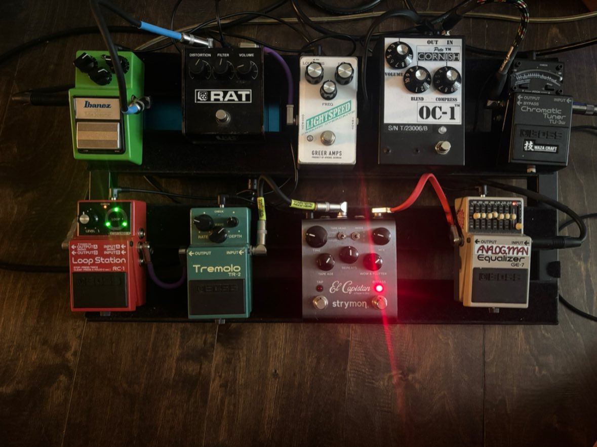 Refinished modded ts9 pedal with new components