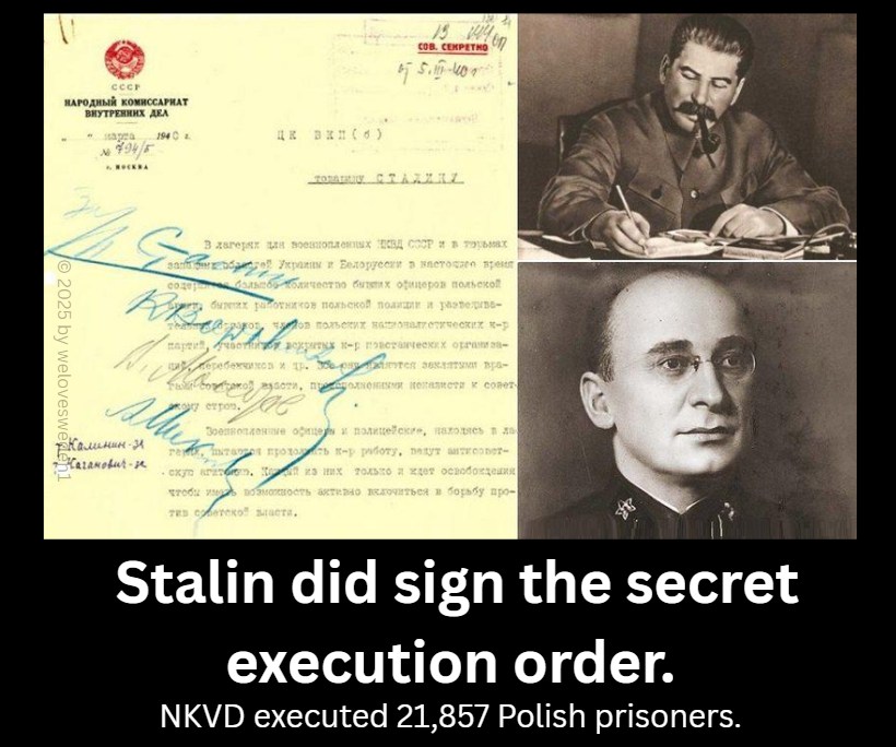 We - 🇵🇱 The Truth About the Katyn Massacre (1940) In 1940, Stalin and ...