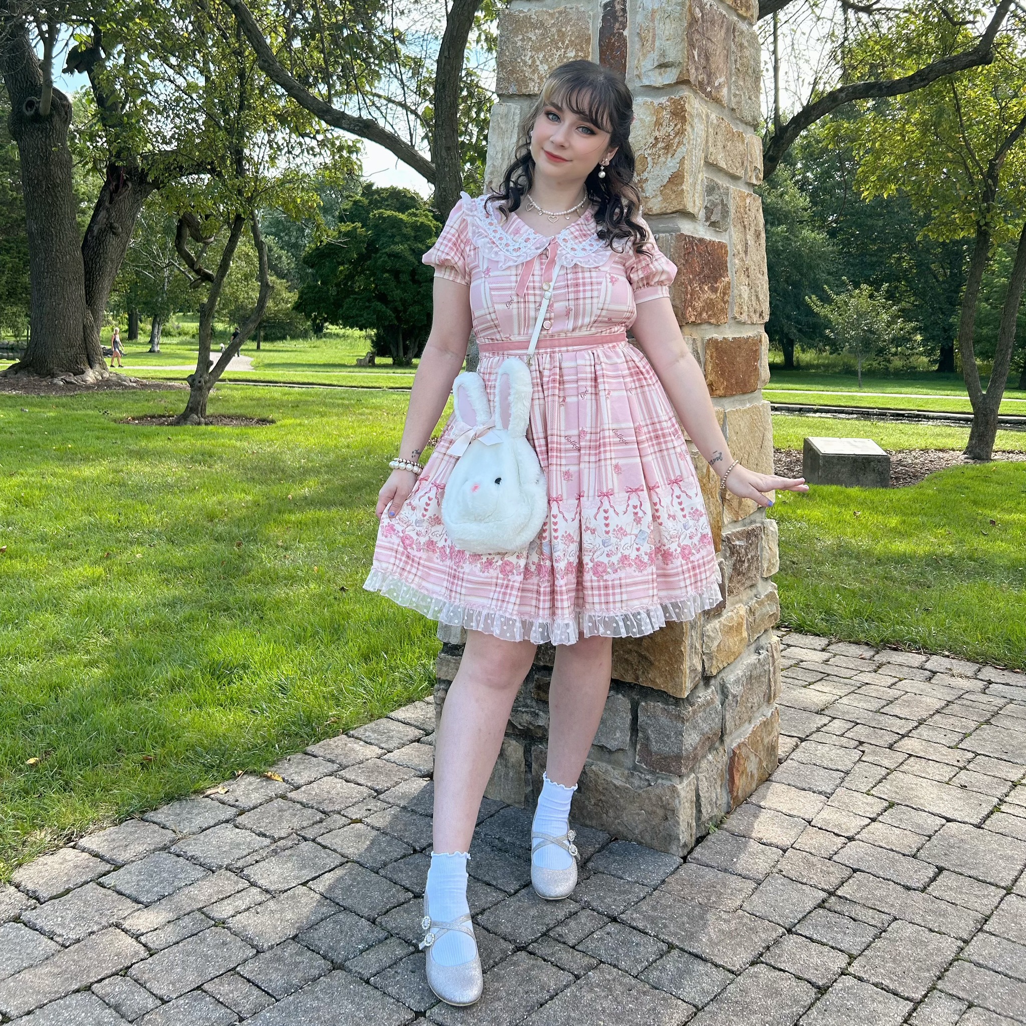 chinese dress ladies liz lisa pink baby doll dress  yamii