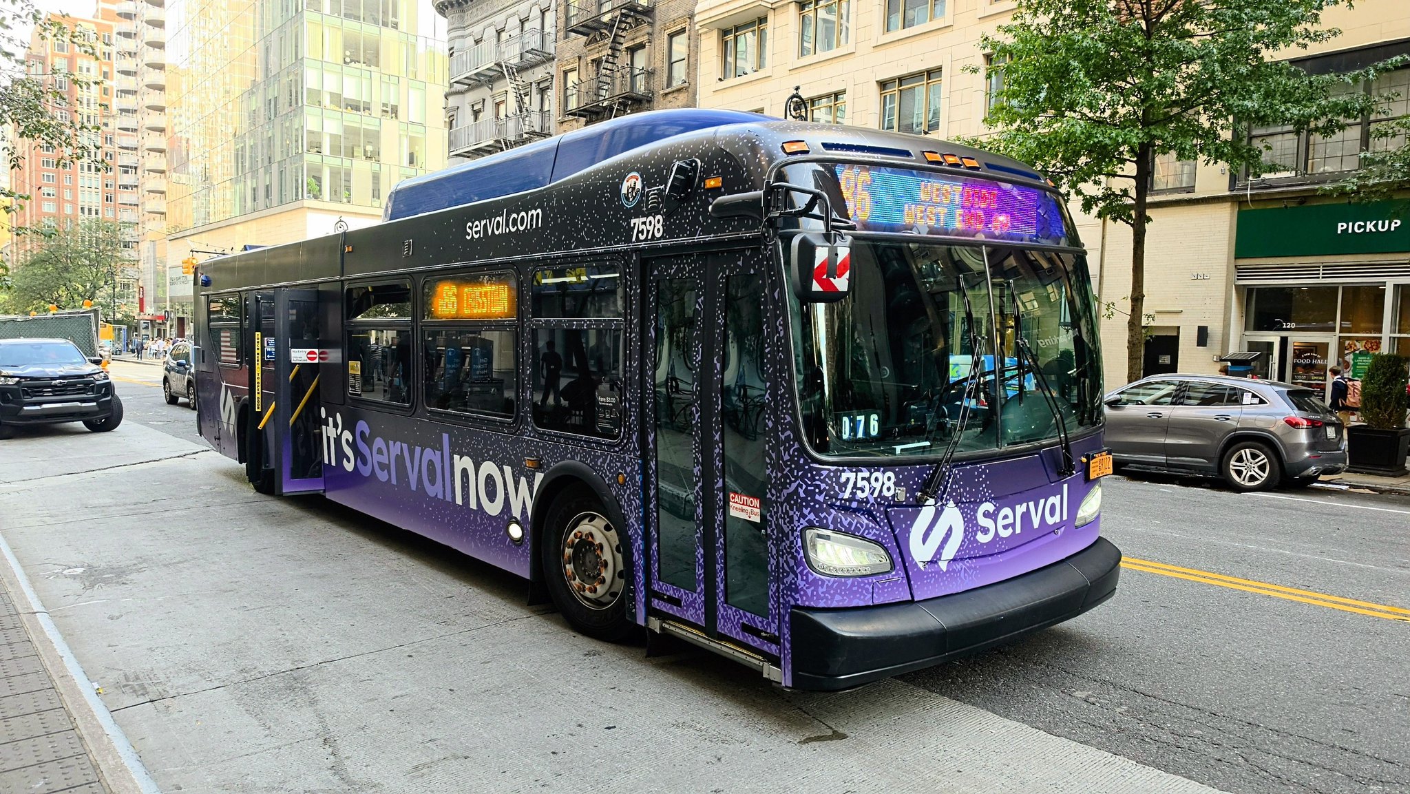 MTA New York City Transit New Flyer XD40# 7598 on the M86 select
