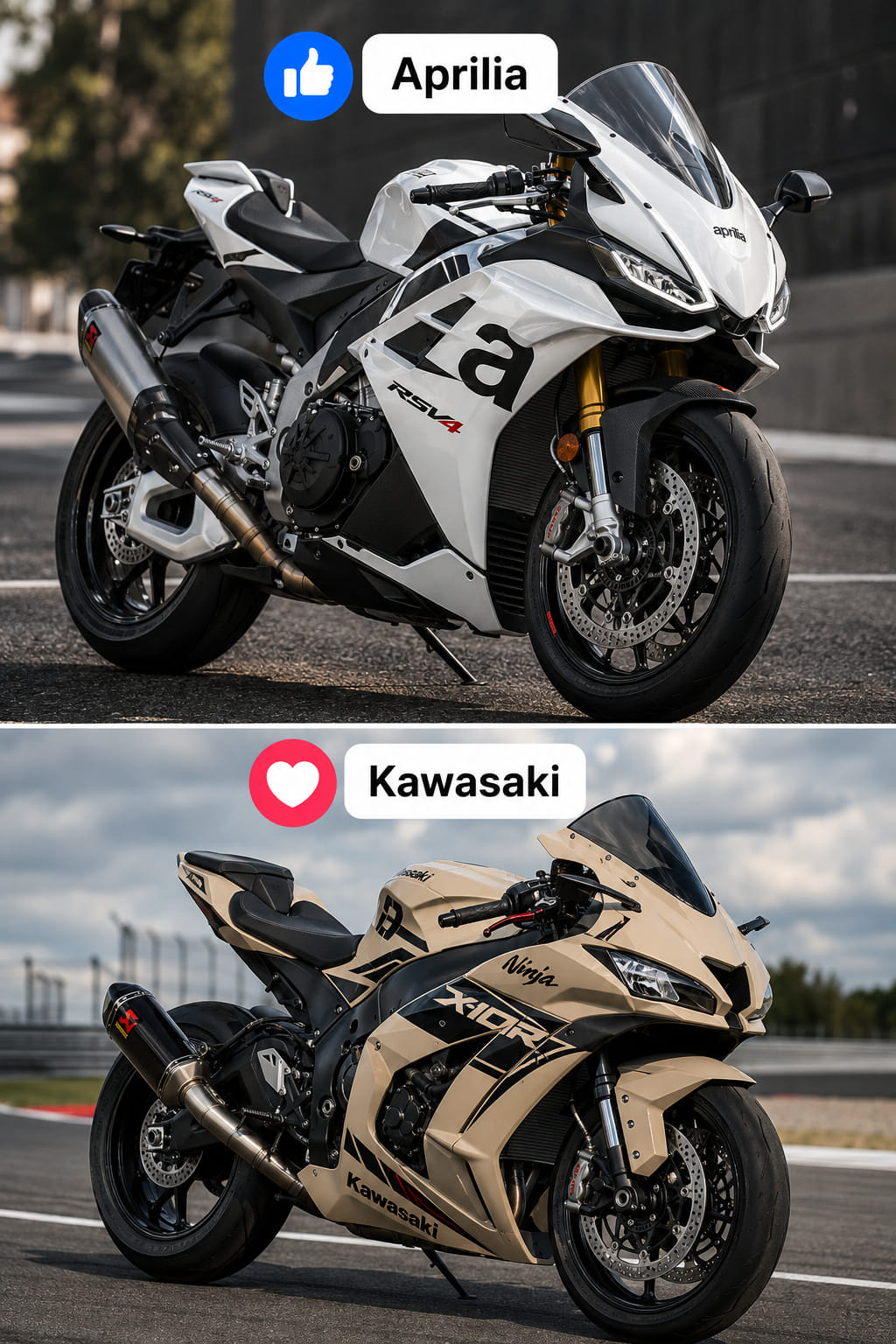 Aprilia Vs Kawasaki #throwback #fblifestyle