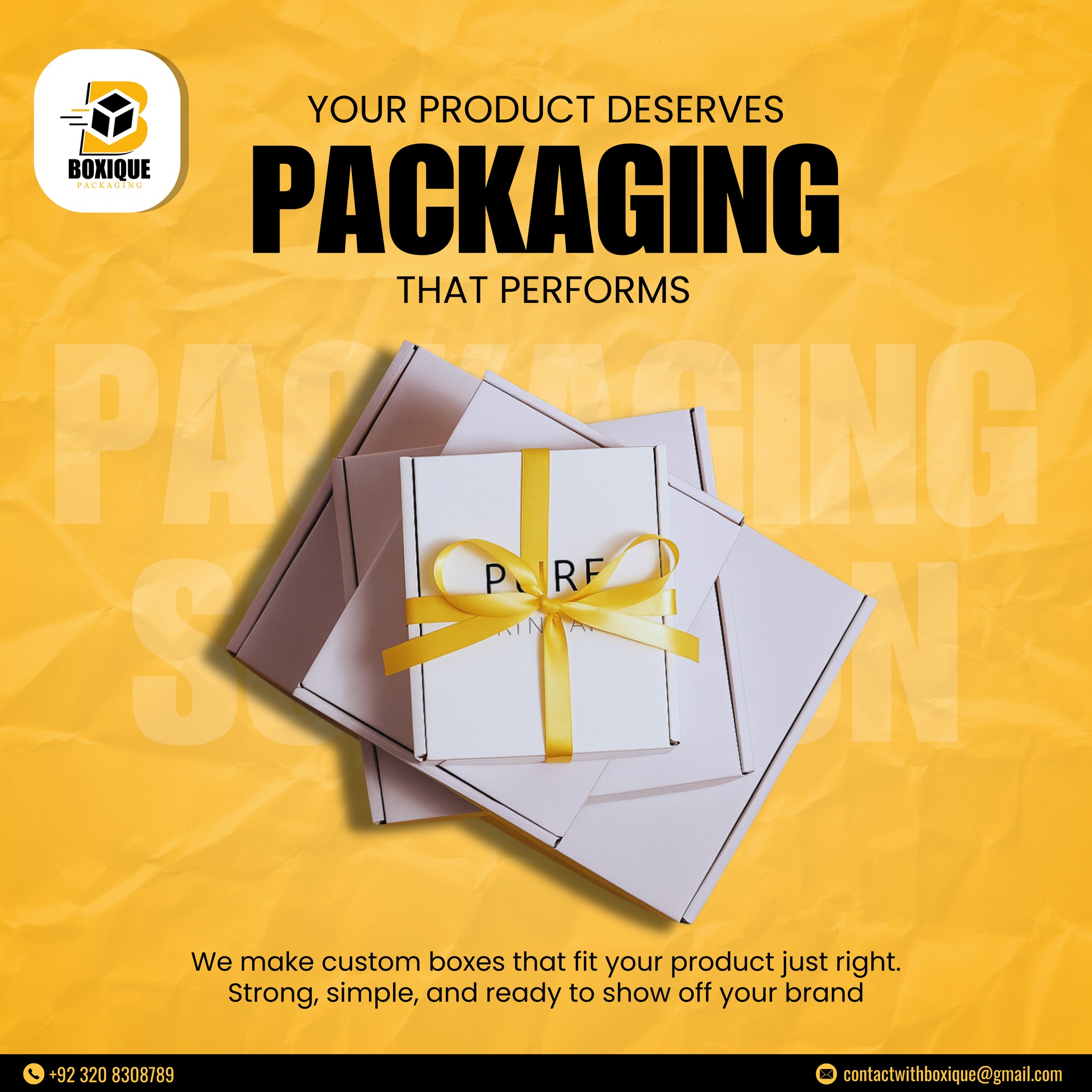Your product deserves packaging that... - Boxique Packaging | Facebook