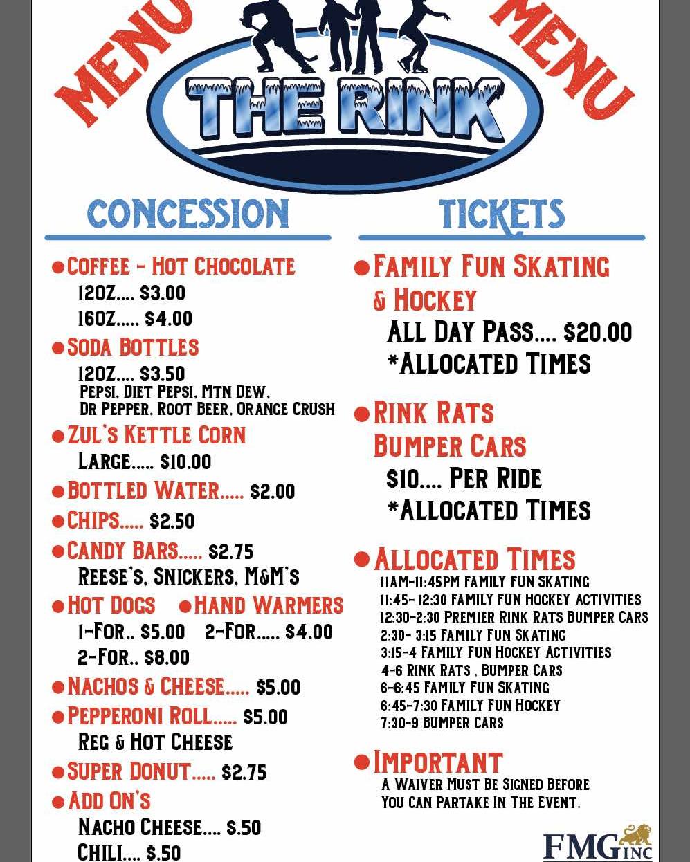 The Rink - Did you know The Rink offers food and beverages? The Rink on ...