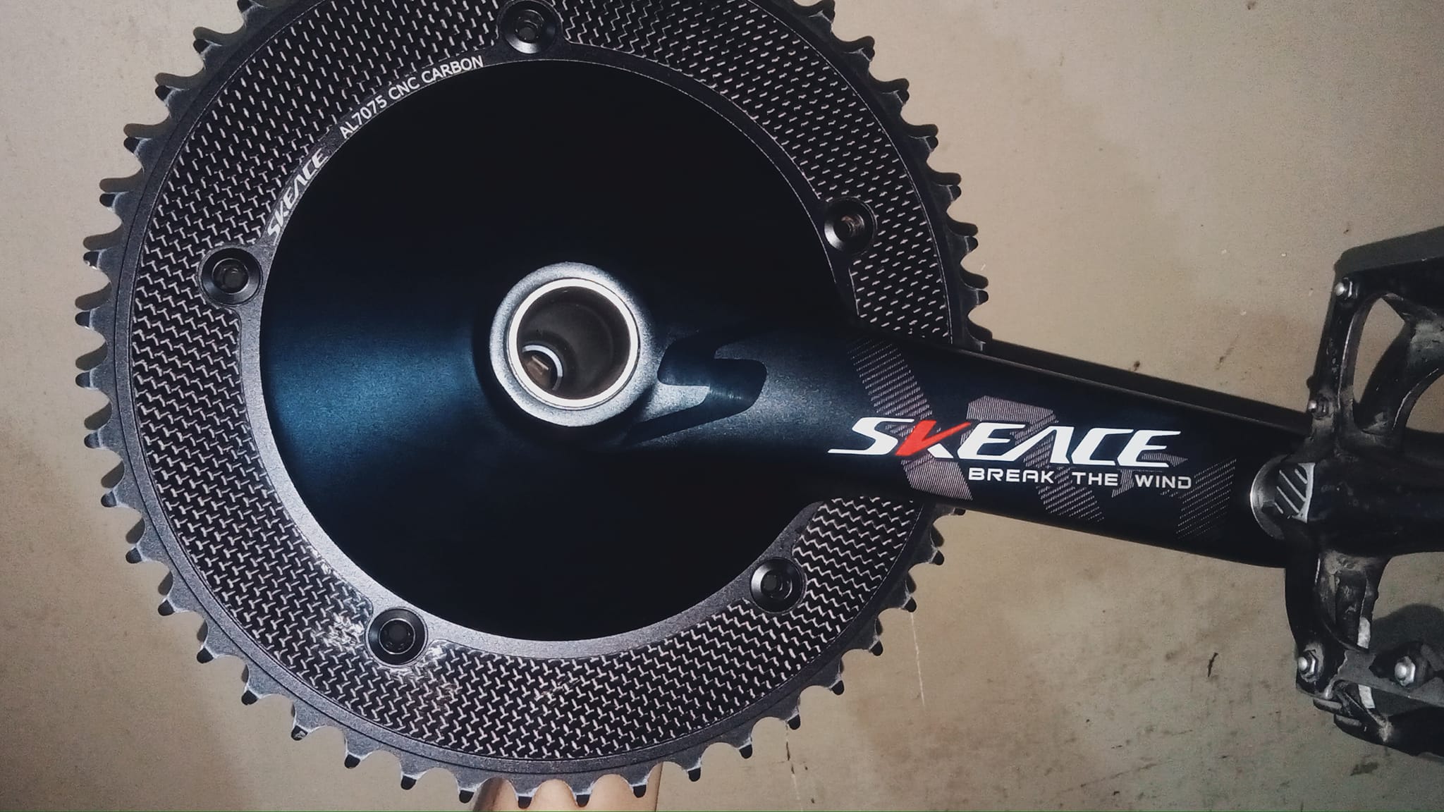 Skeace Break The Wind crankset with pedals for sale