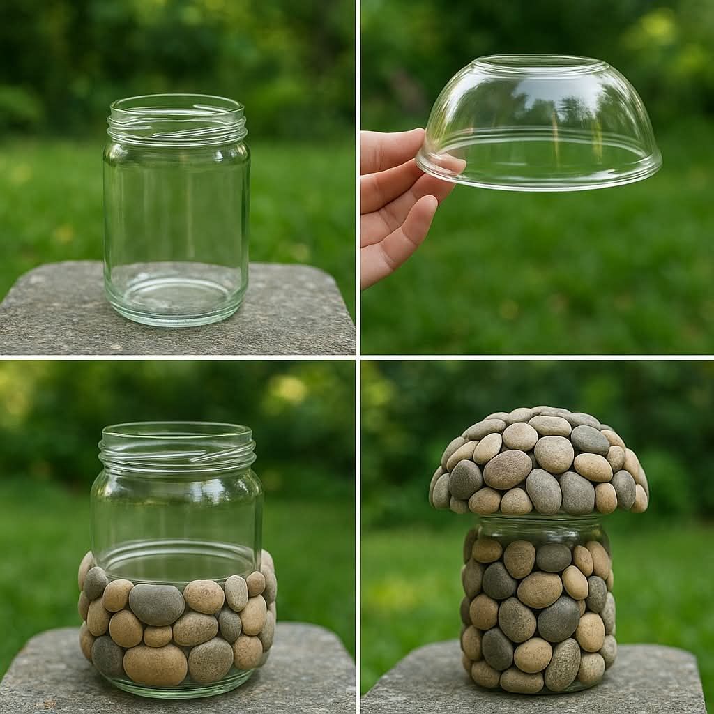 Dollar Tree Fantastics crafts and Decor | A jar and a bowl are turned ...
