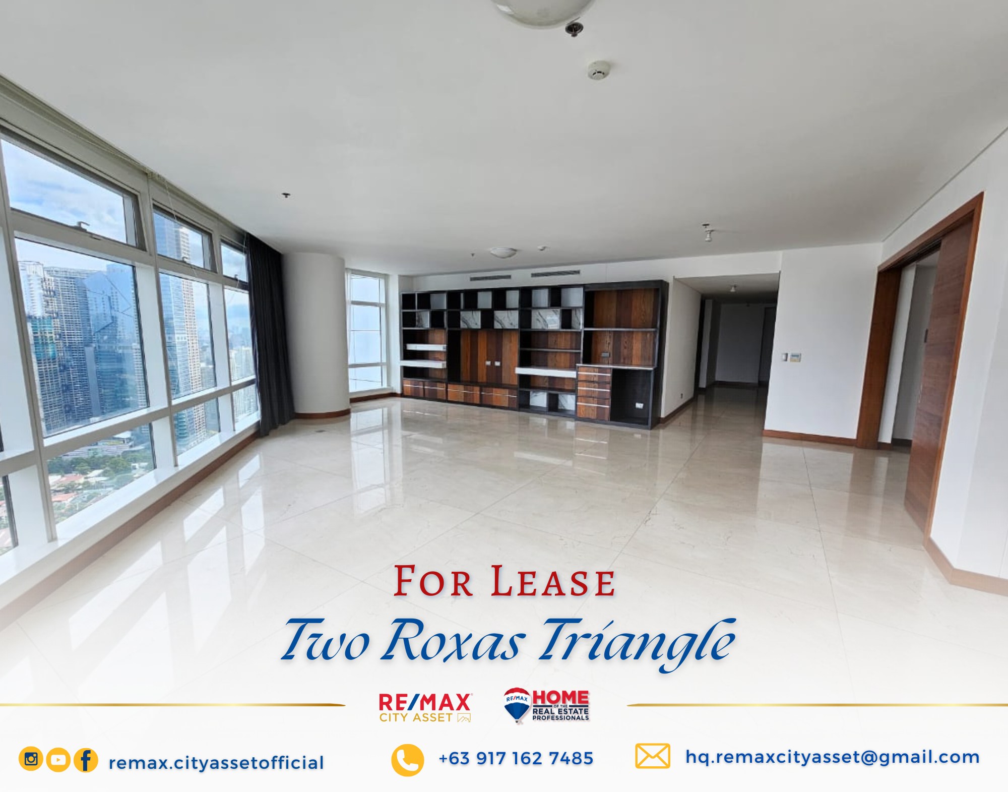 RCA - 🏷 FOR SALE/LEASE: Two Roxas Triangle - Unit 43C 📍...