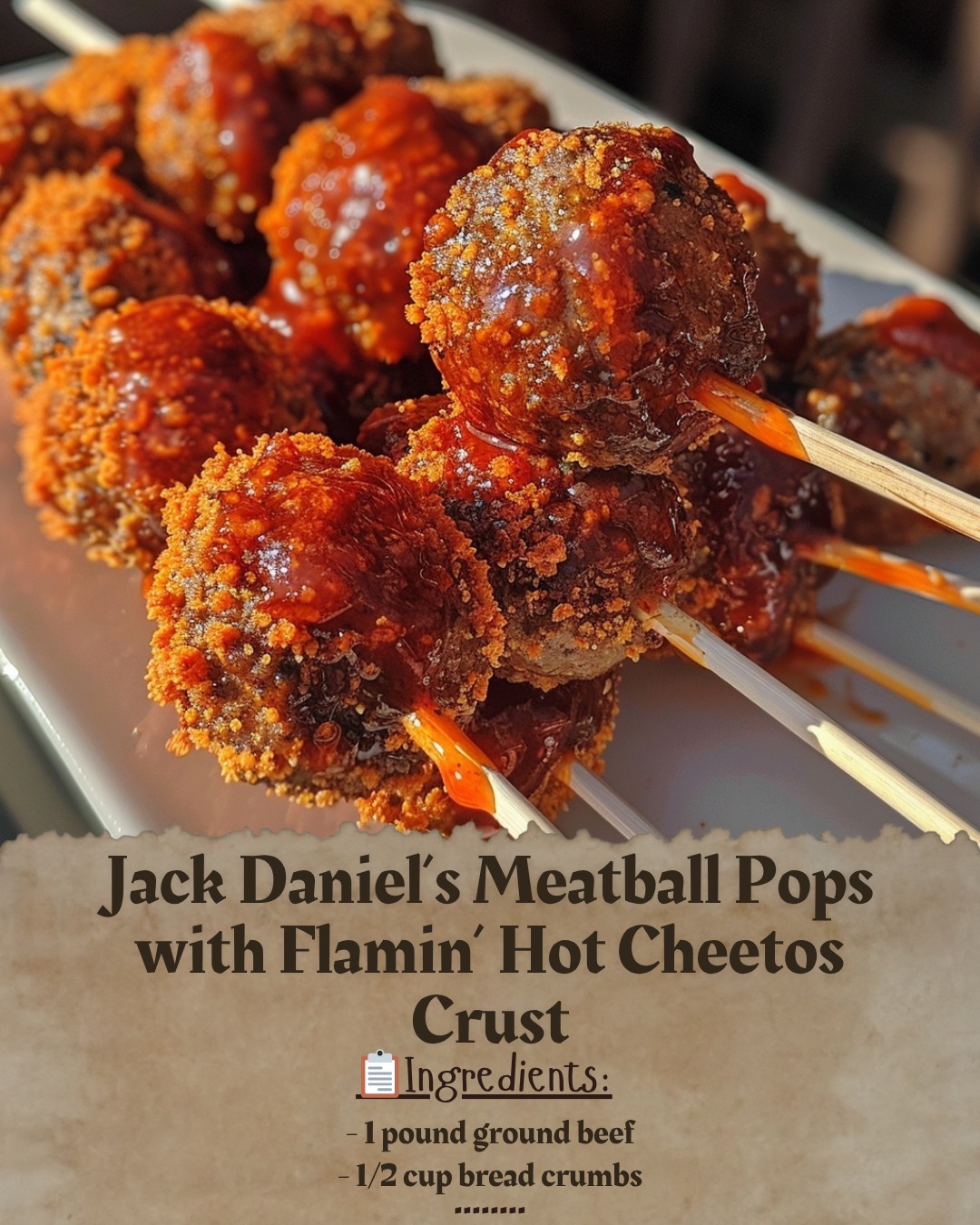 Everyday - Jack Daniel’s Meatball Pops with Flamin’ Hot Cheetos Crust ...