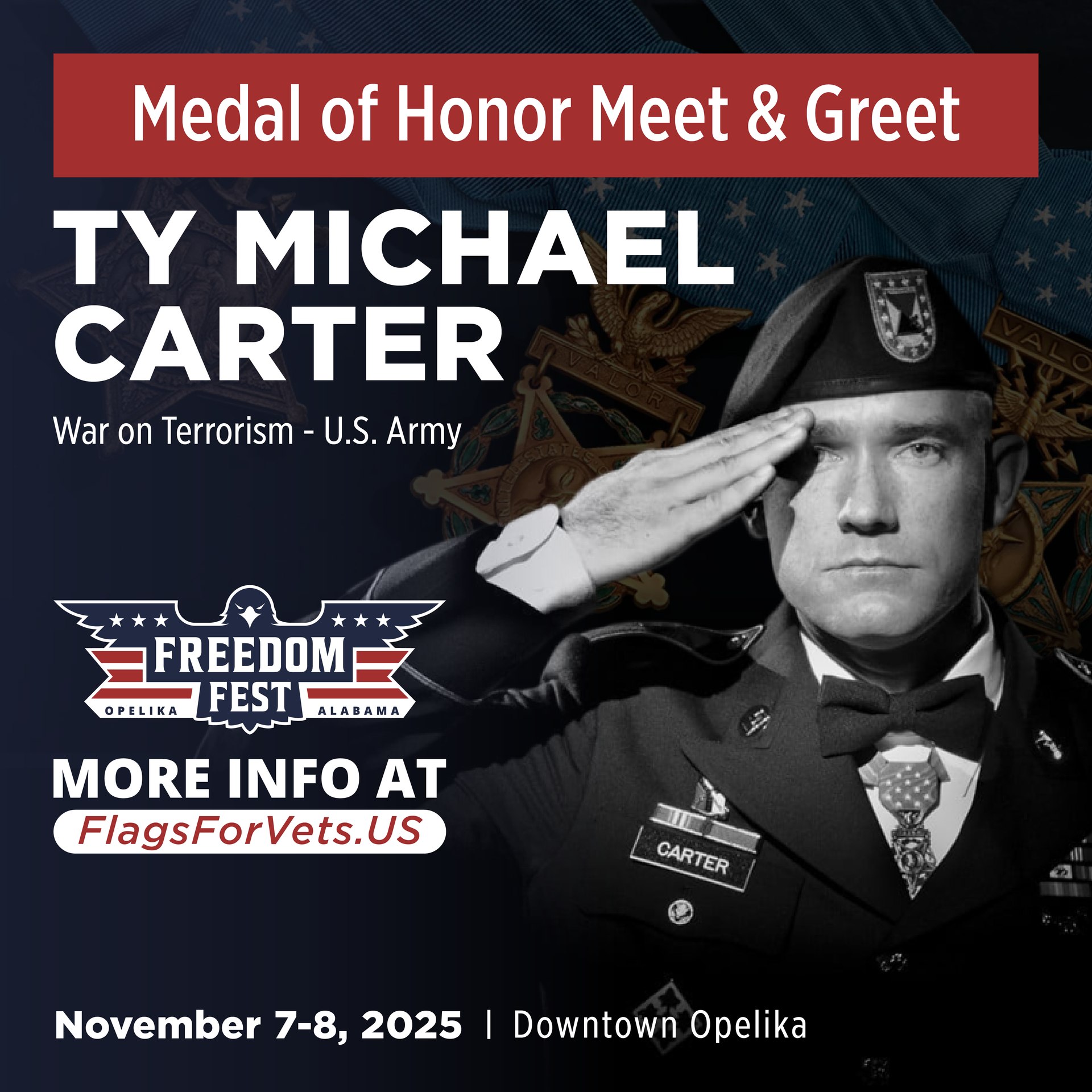 IS4S - Salute to Medal of Honor recipient, SSG Ty Carter, U.S. Army ...