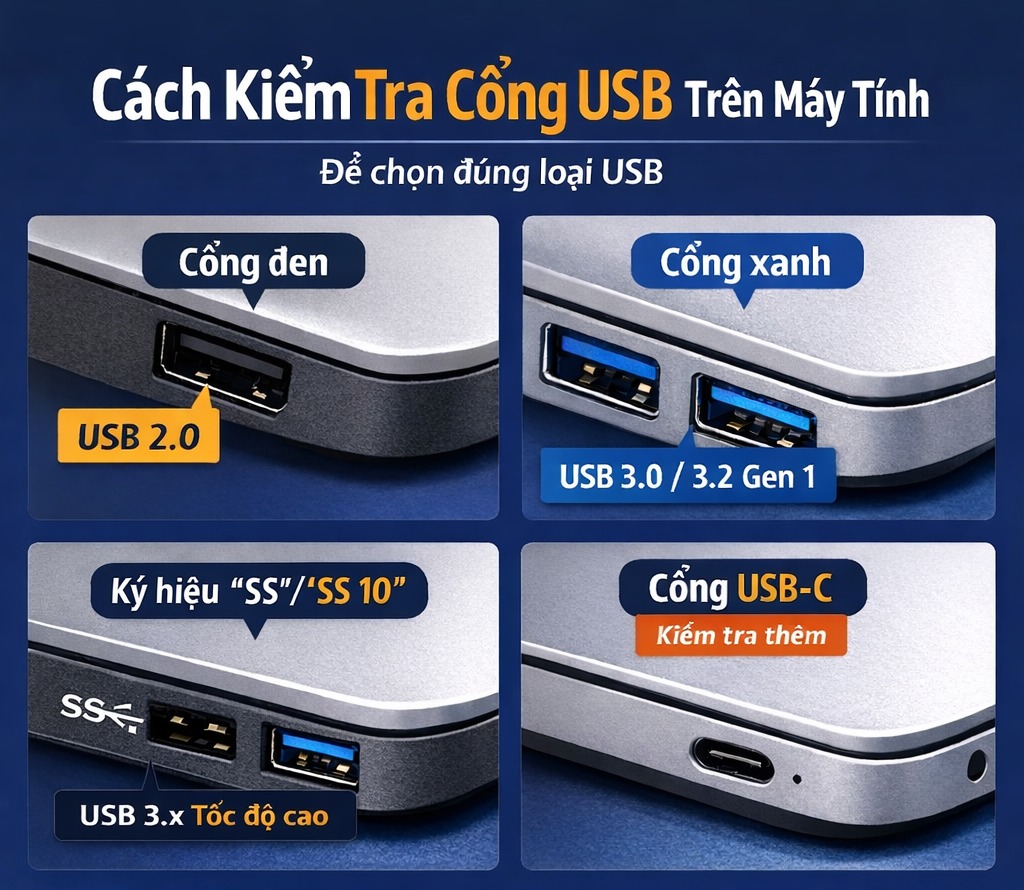 Kioxia Việt Nam - 🔍 Cách kiểm tra cổng USB trên máy tính... | Facebook