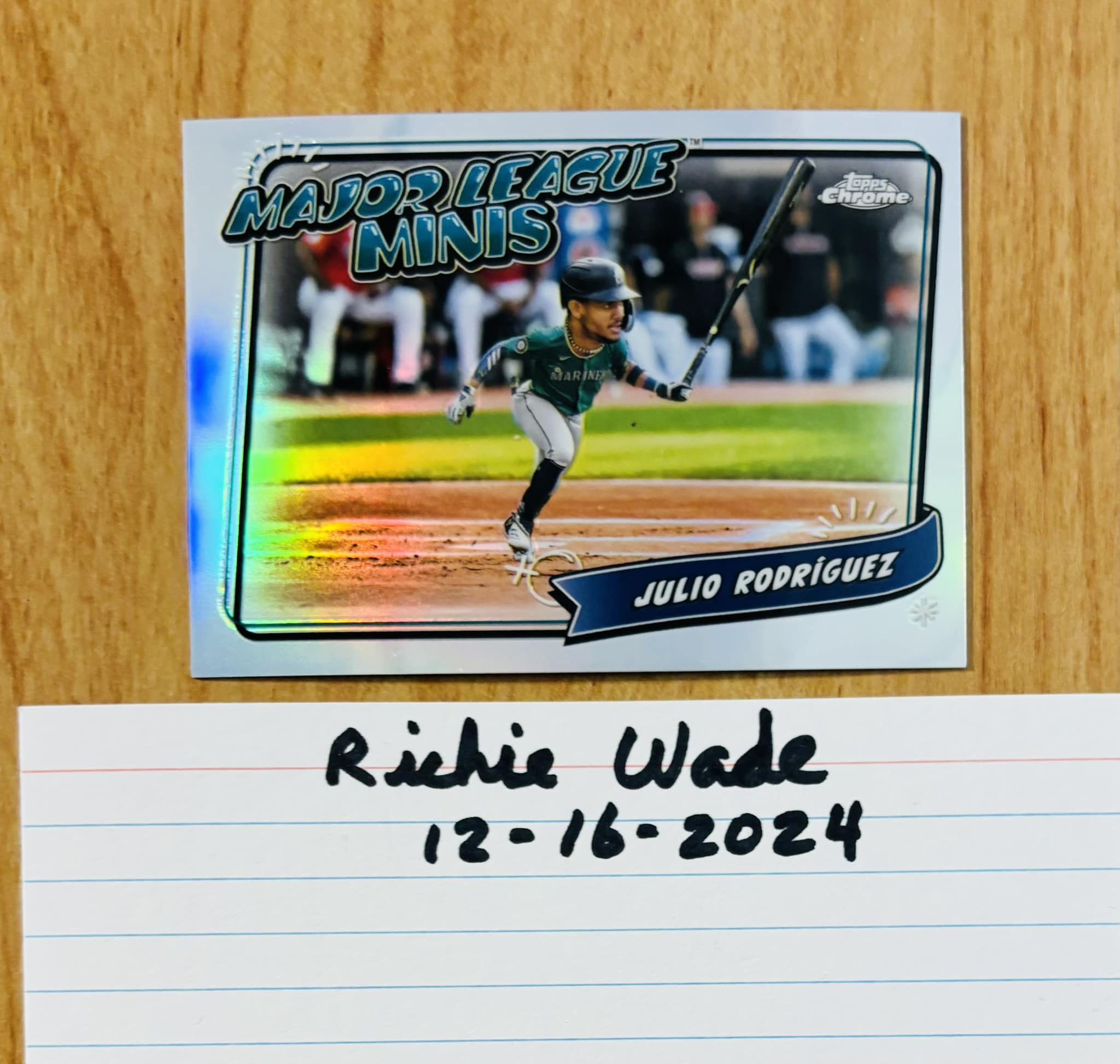 Julio Rodriguez 2024 Topps Chrome Update SSP Major League Mini 