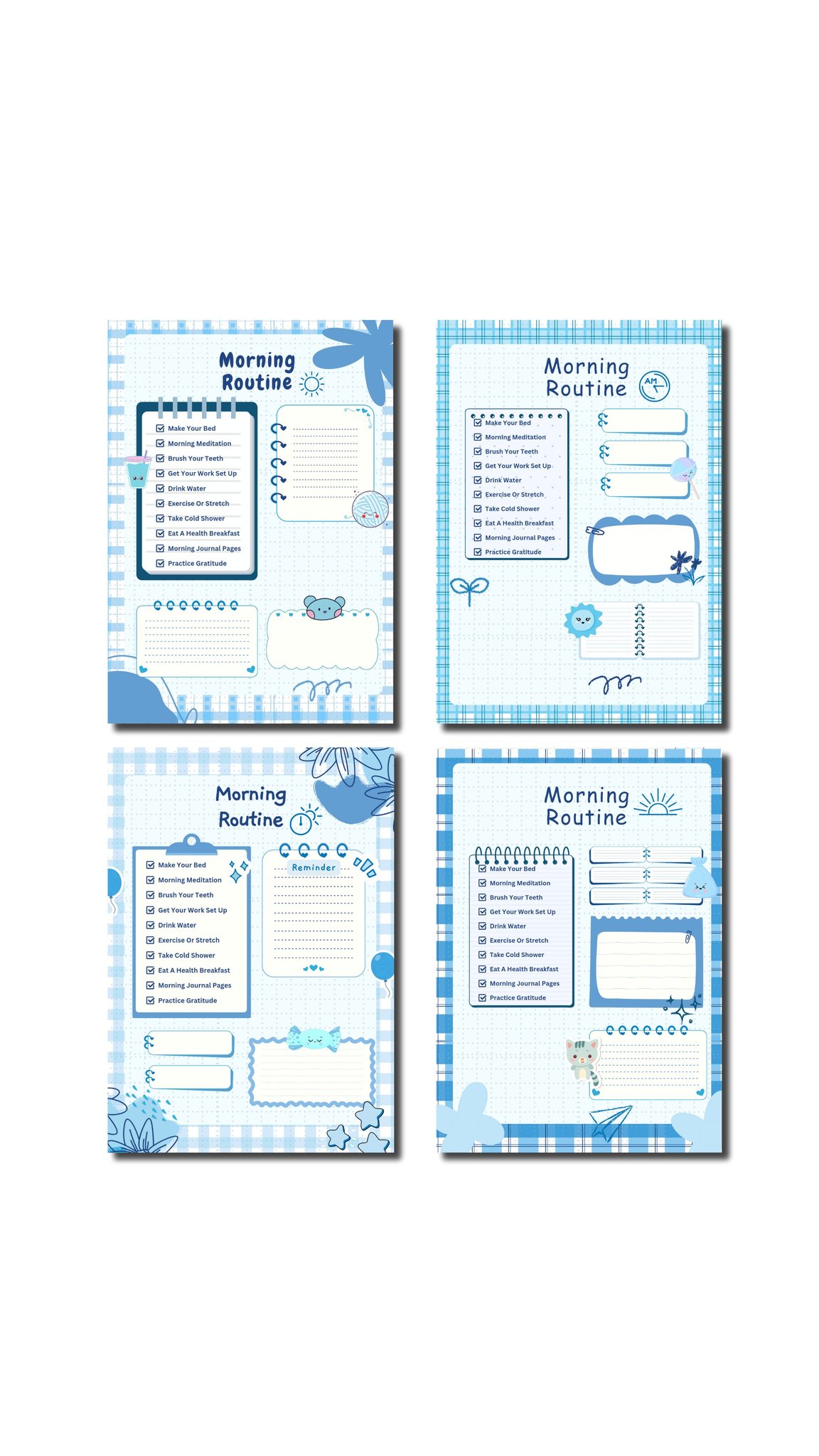 EizeiDigitals - 🌞 Start your day right! This Morning Routine Planner ...