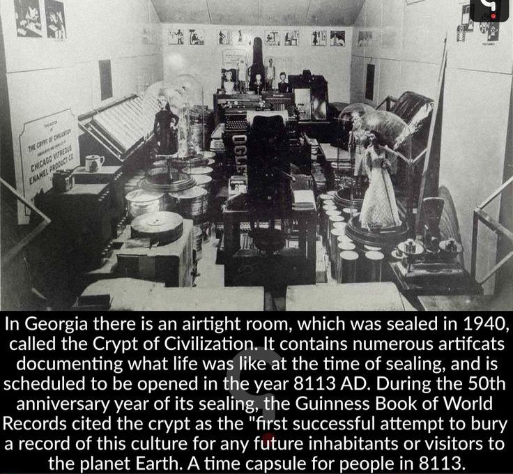 The History - 🚀 Time capsule alert! 📚 In Georgia, USA, the Crypt of ...
