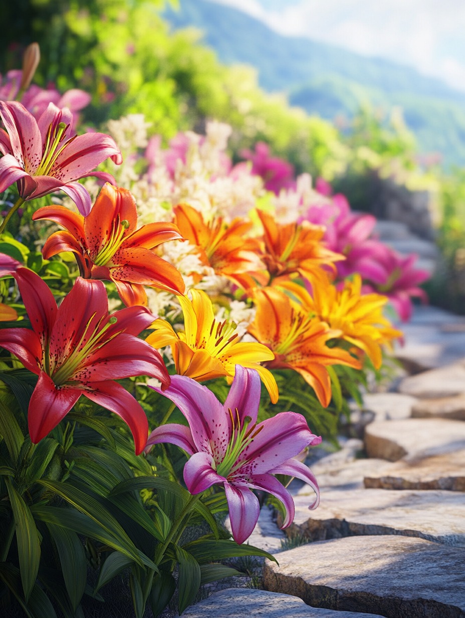 Lily colours for garden borders