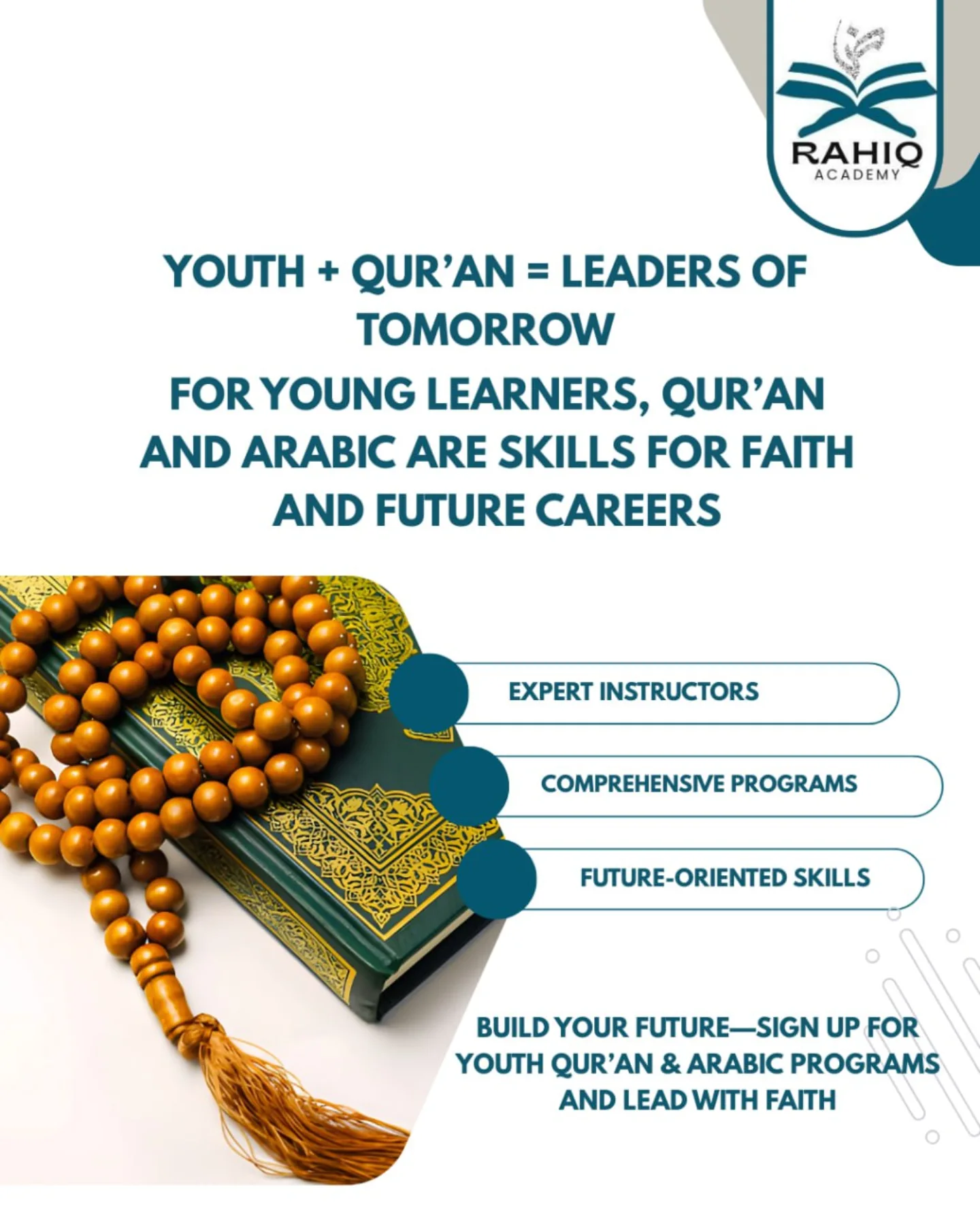 RAHIQ - Raise a leader. Start with the Qur’an 💚📖 Arabic and Qur’an aren ...