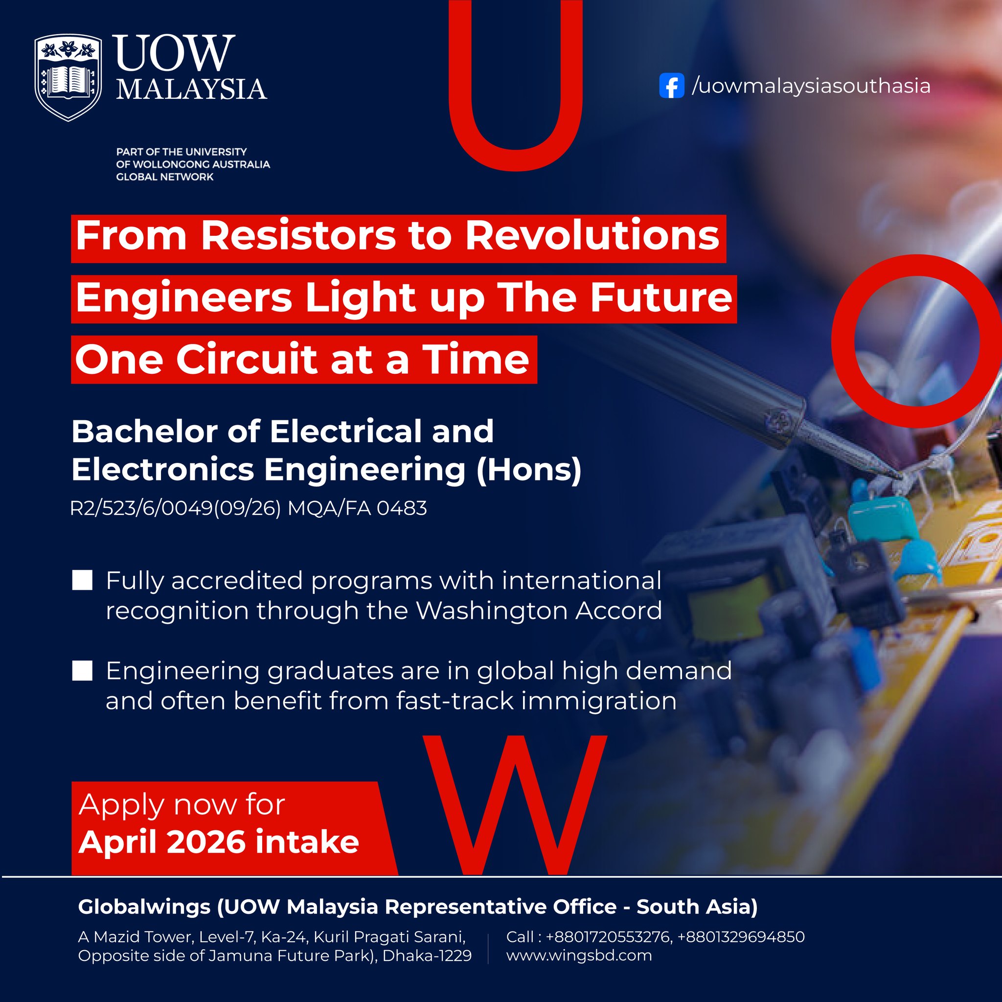 UOW Malaysia - Representative Office - South Asia | Dhaka