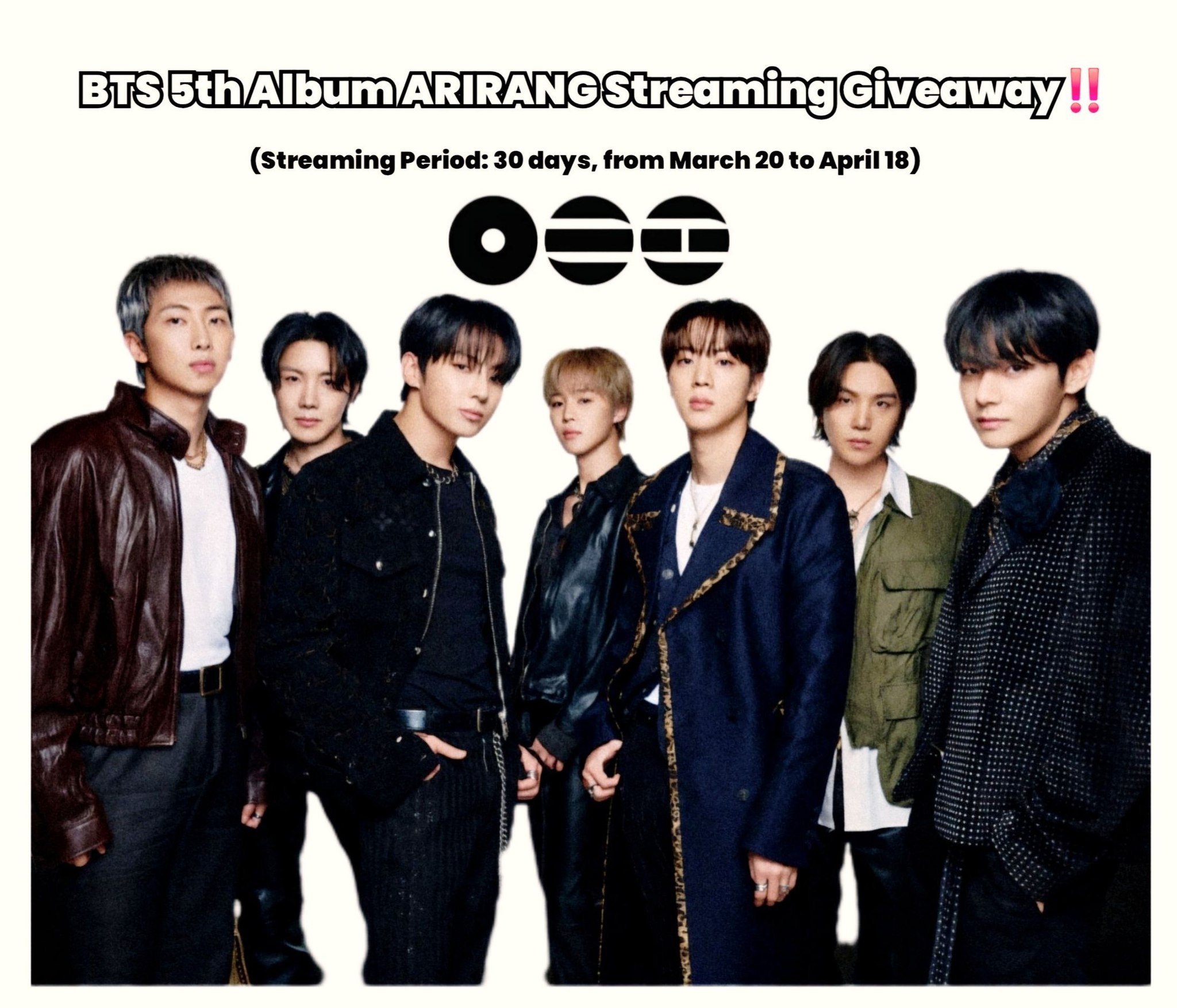Jimin's exclusive burgundy vinyl for BTS' album Arirang