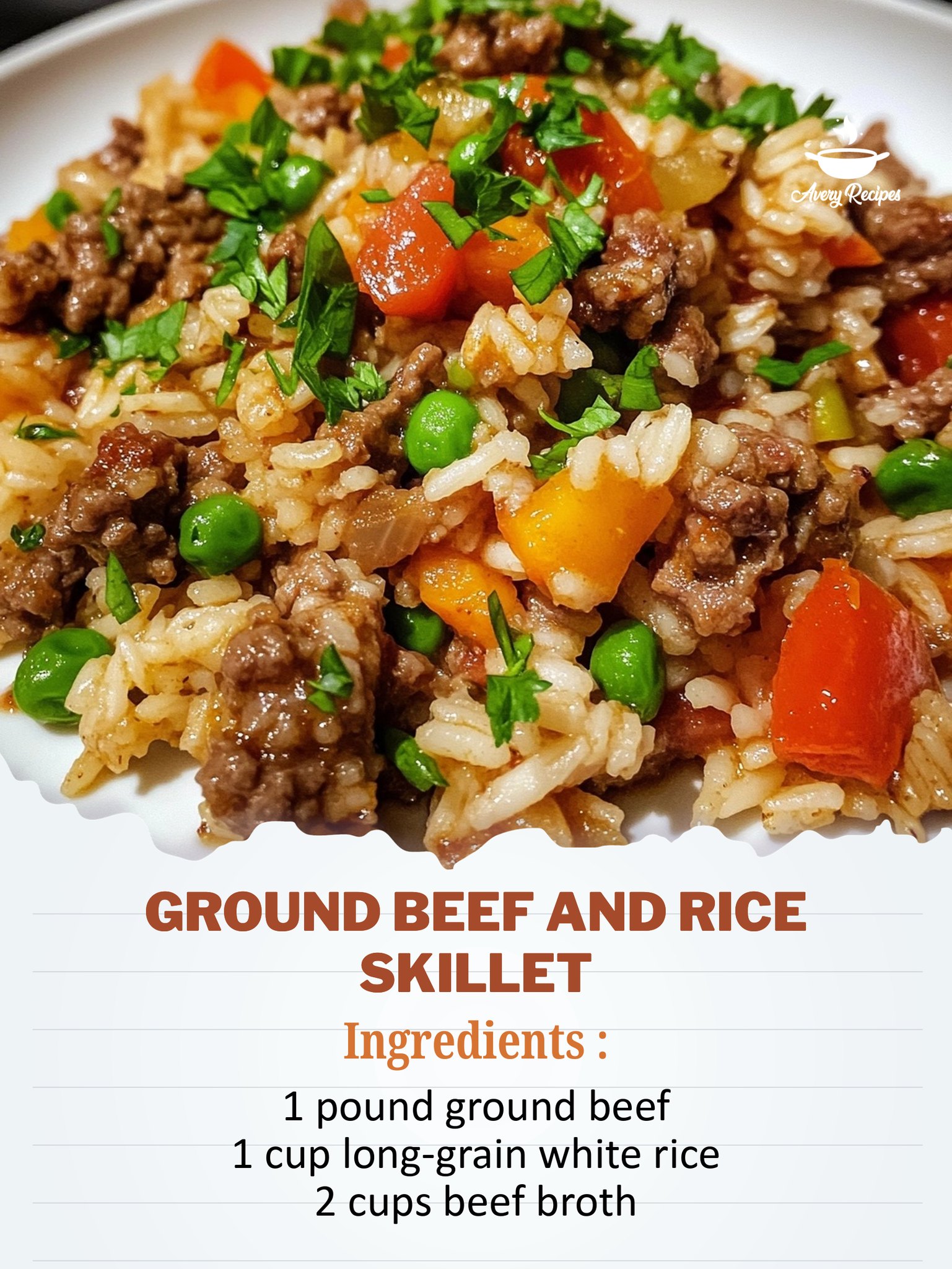 Avery - Ground Beef and Rice Skillet One-Pan Ground Beef and Rice ...