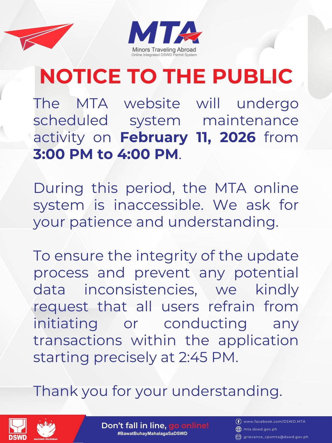 ️ MTA PRO-TIP: APPLY... - DSWD Minors Traveling Abroad - MTA | Facebook