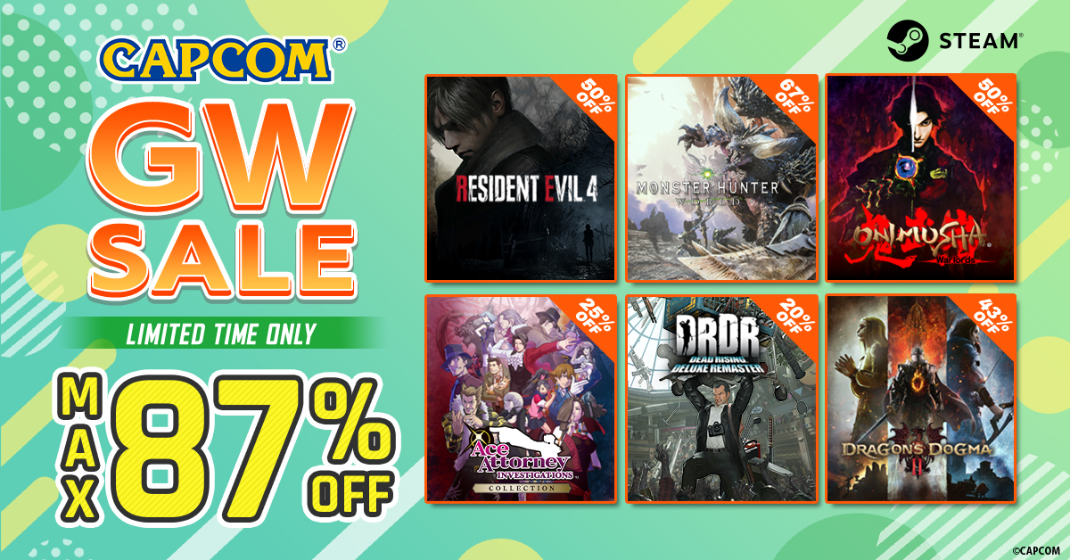Capcom Thailand - 🎊ลดรับ Golden Week (Steam)🎊... | Facebook
